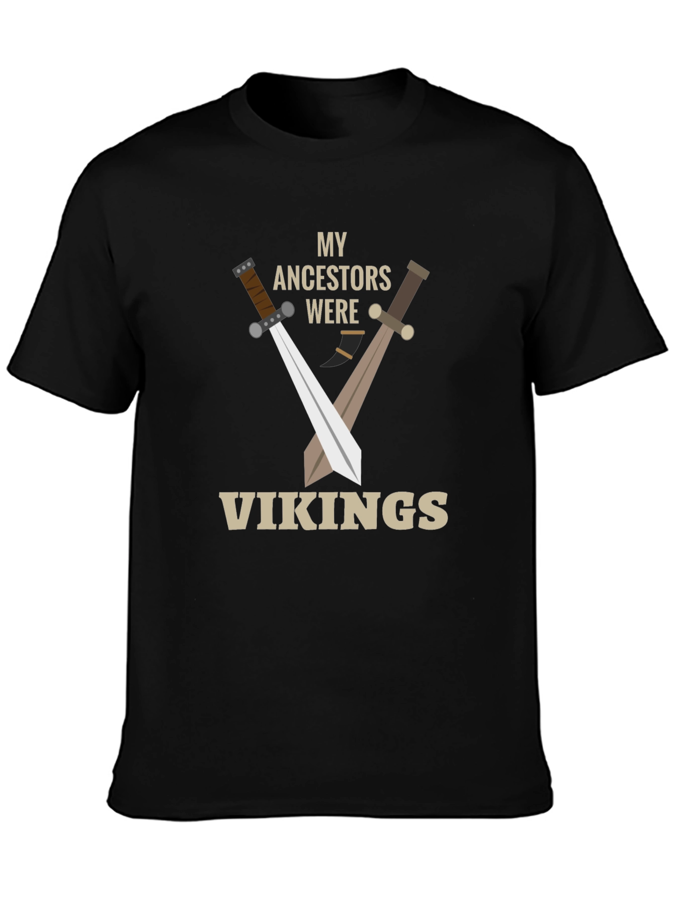 My Ancestors Were Vikings T-Shirt - Black