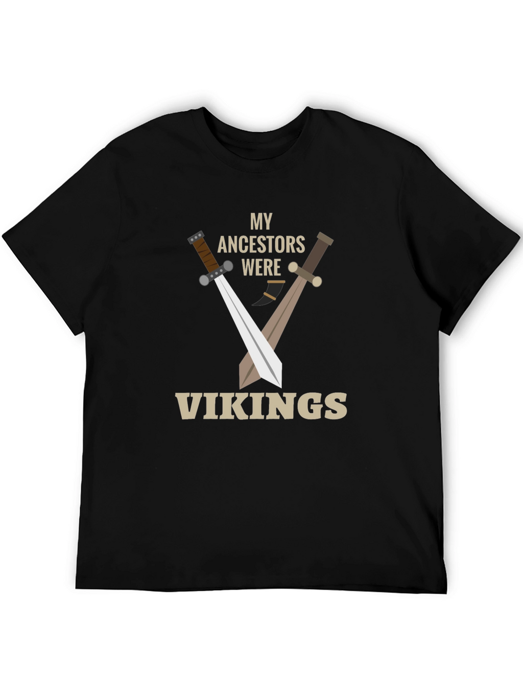 My Ancestors Were Vikings T-Shirt - Black