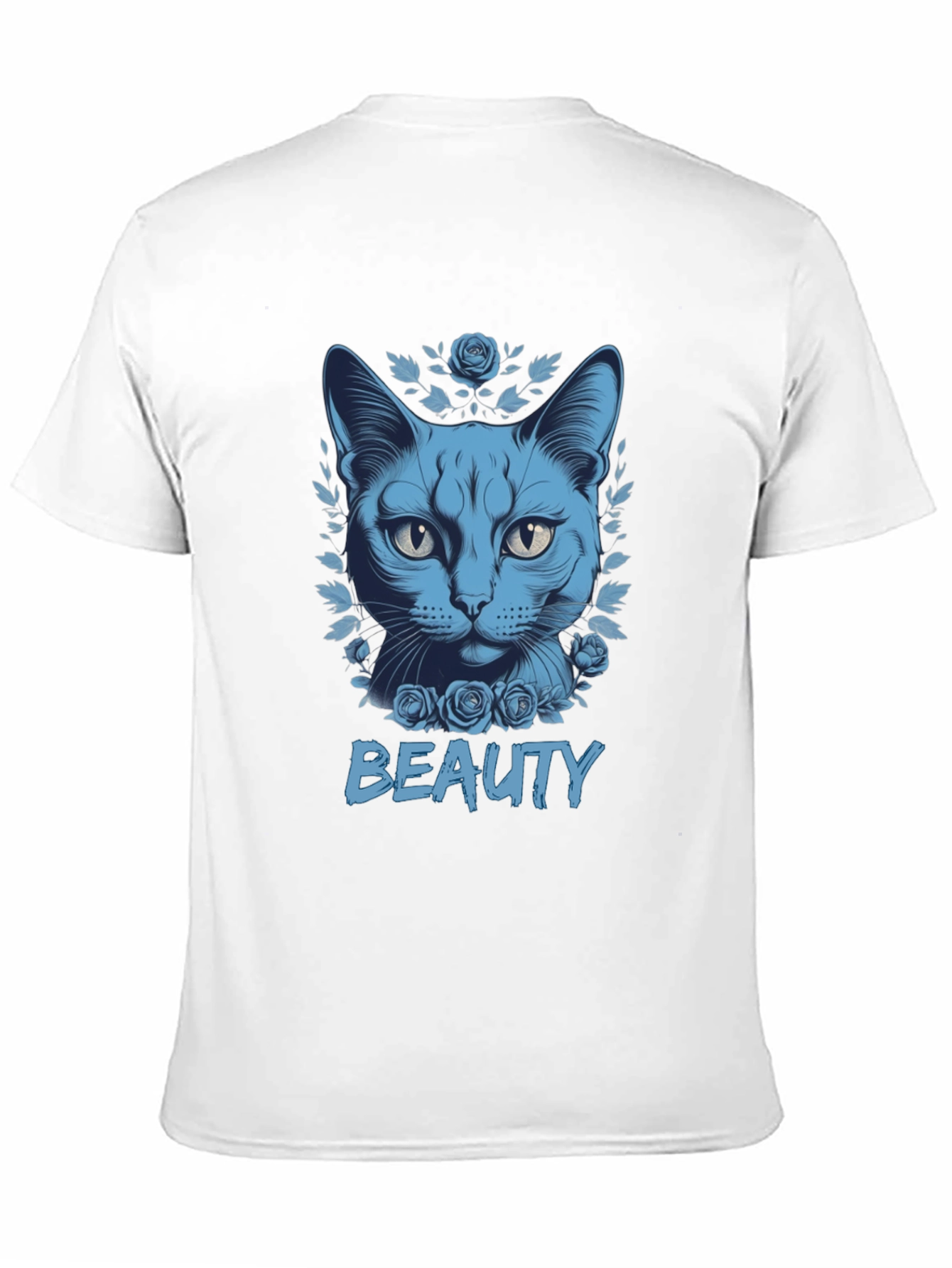 Beauty Cat Graphic Tee - Soft Cotton Blend
