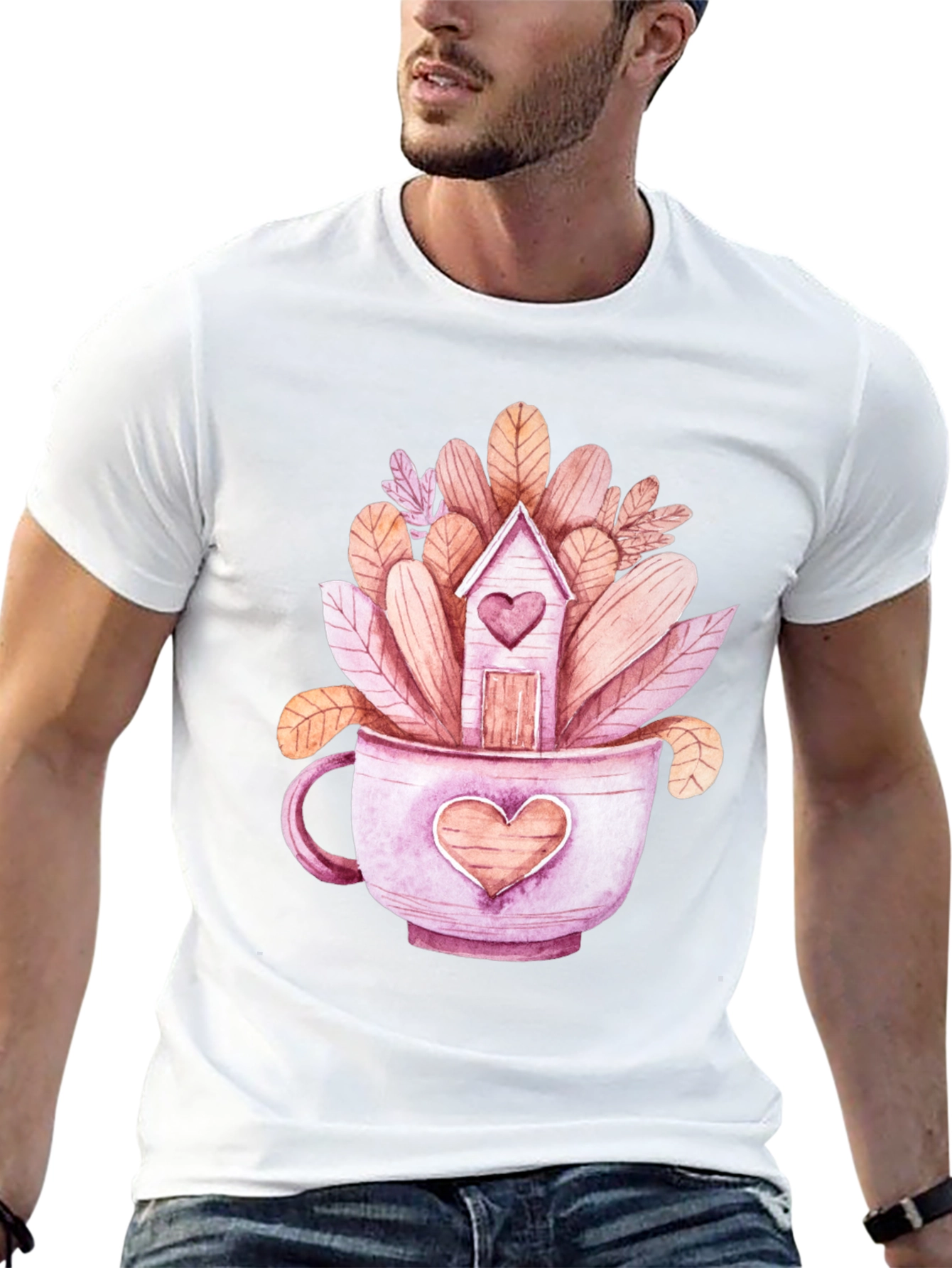 Heart Home Tea Cup T-Shirt
