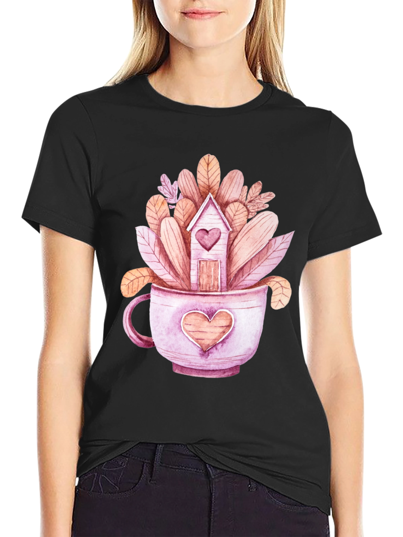 Heart Home Tea Cup T-Shirt