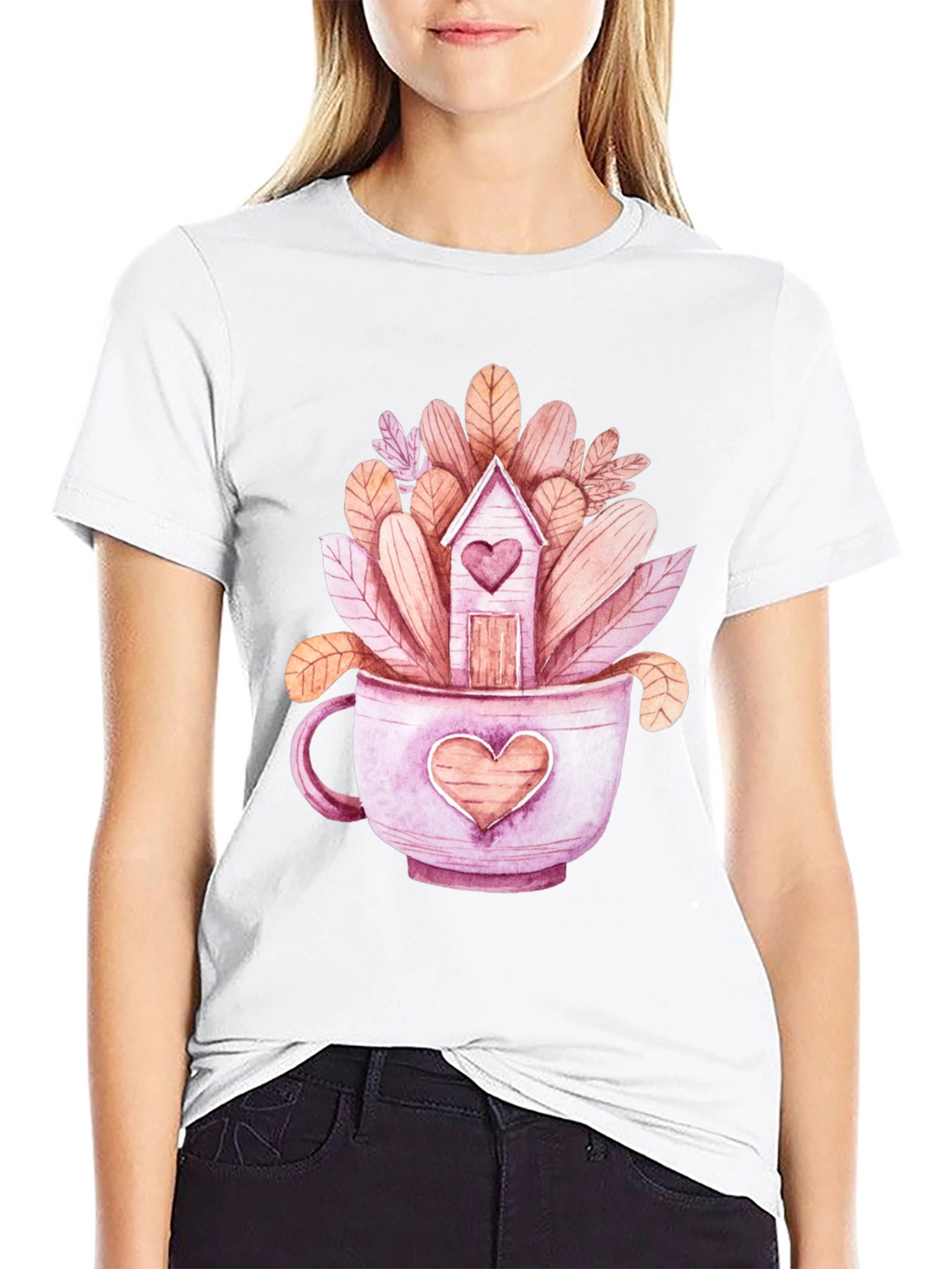Heart Home Tea Cup T-Shirt