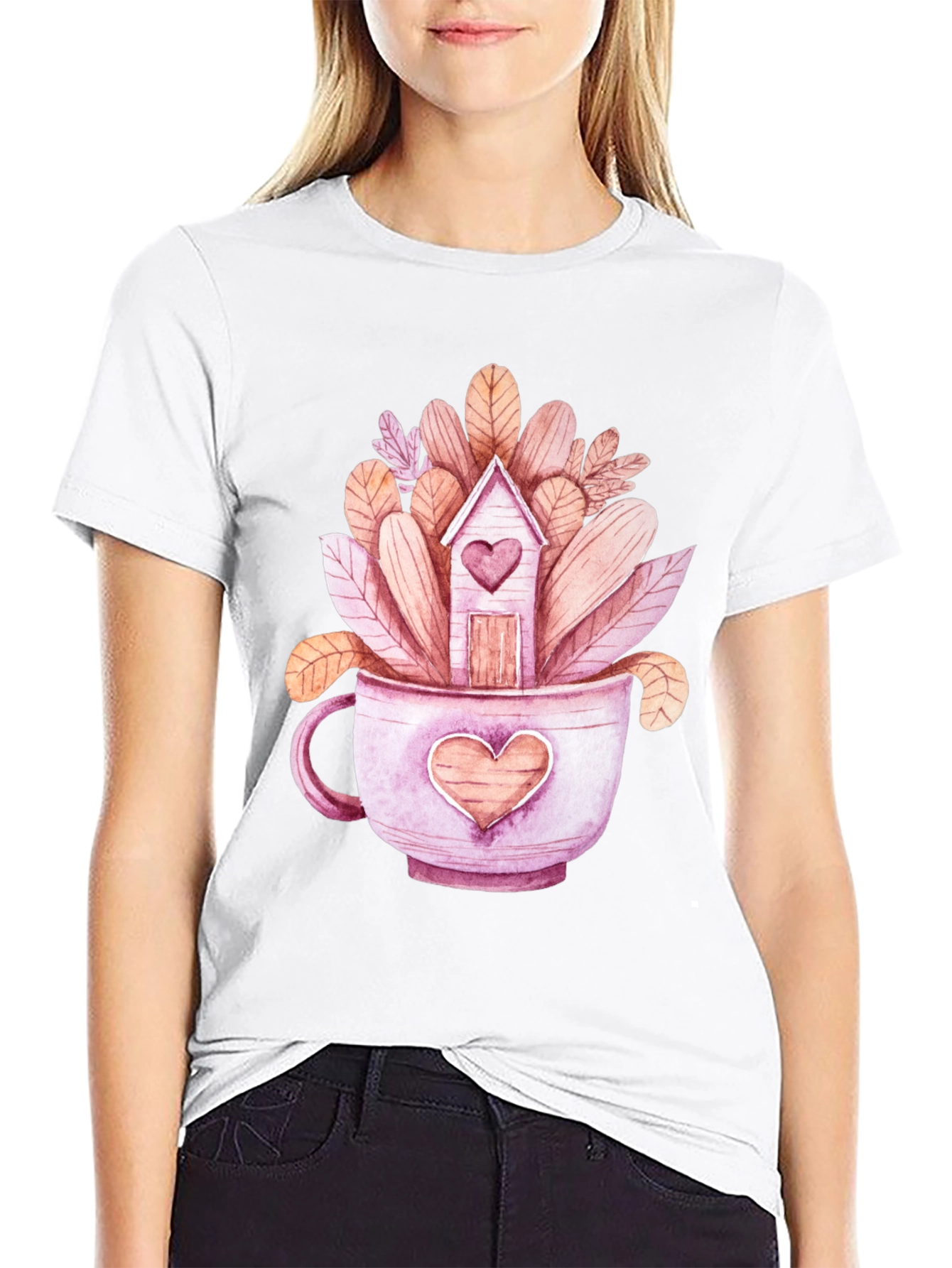 Heart Home Tea Cup T-Shirt