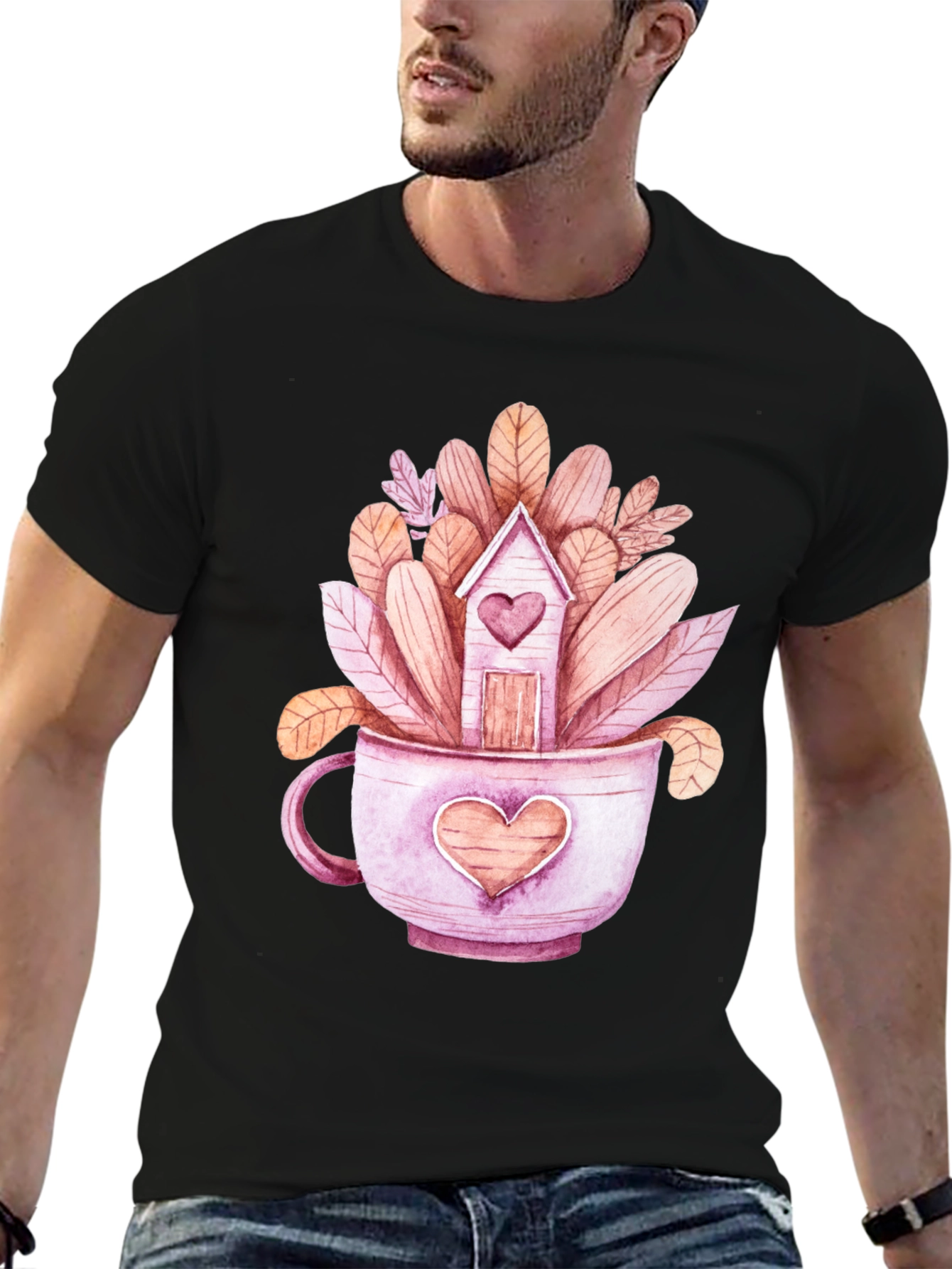 Heart Home Tea Cup T-Shirt
