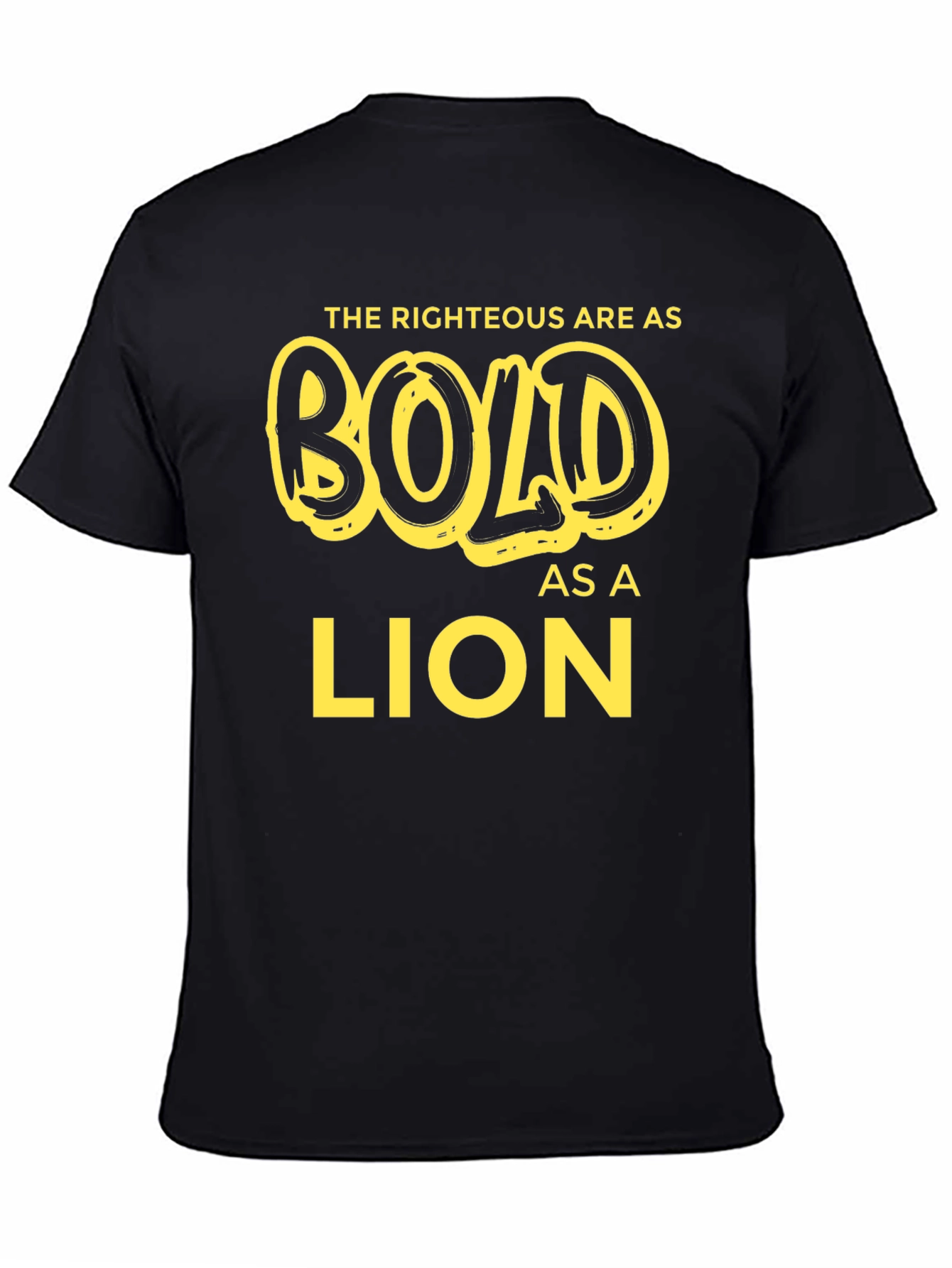 Bold as a Lion T-Shirt - Religious Graphic Tee