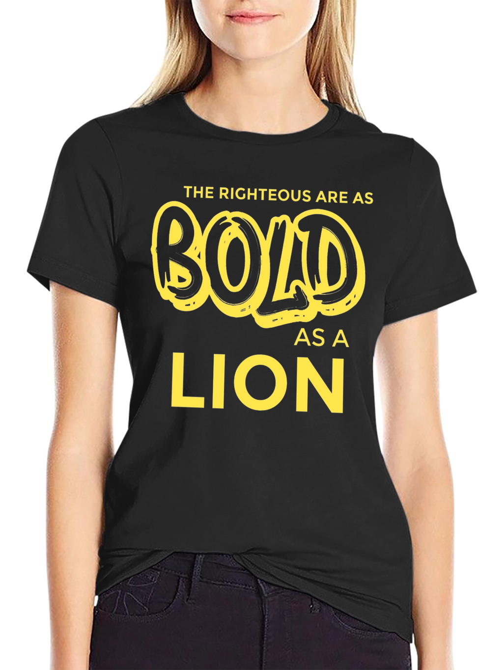 Bold as a Lion T-Shirt - Religious Graphic Tee