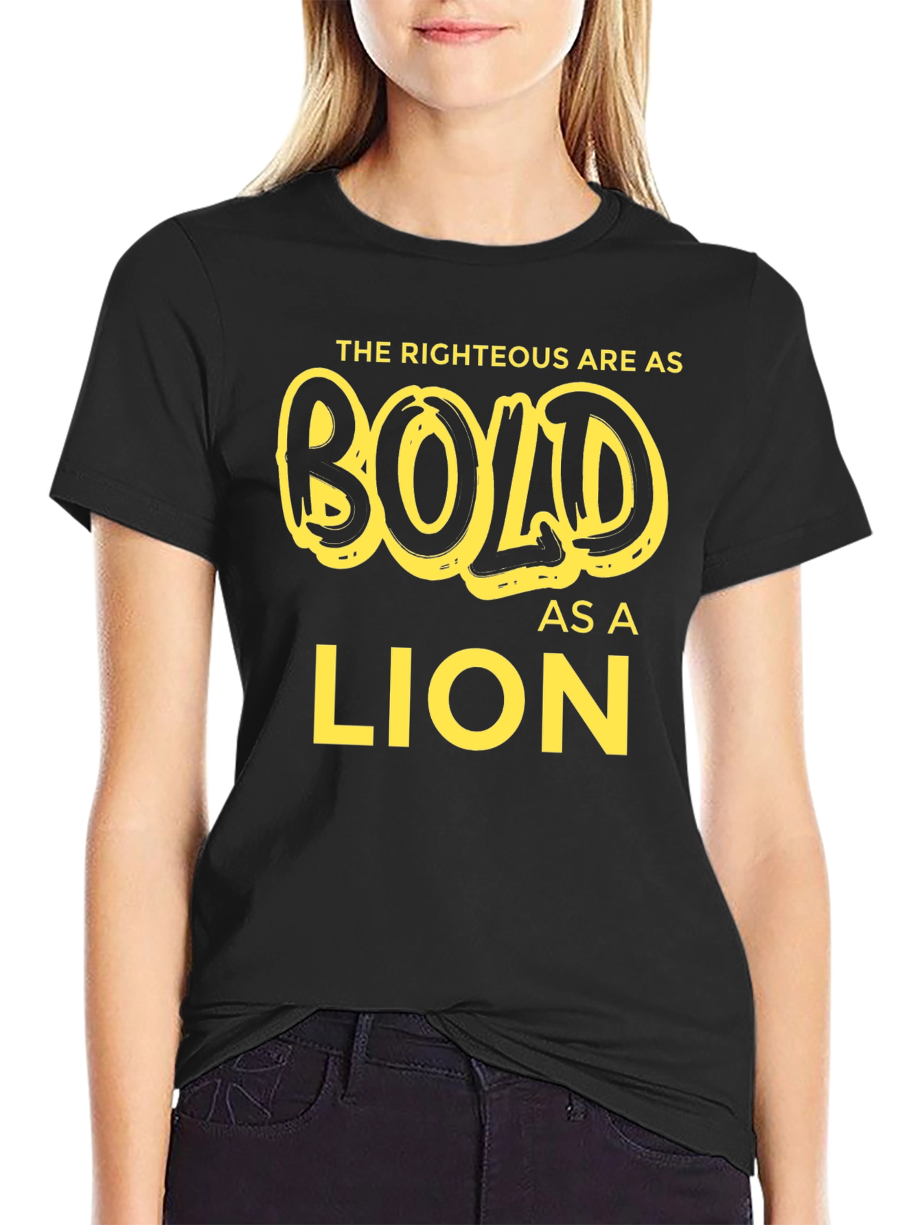 Bold as a Lion T-Shirt - Religious Graphic Tee