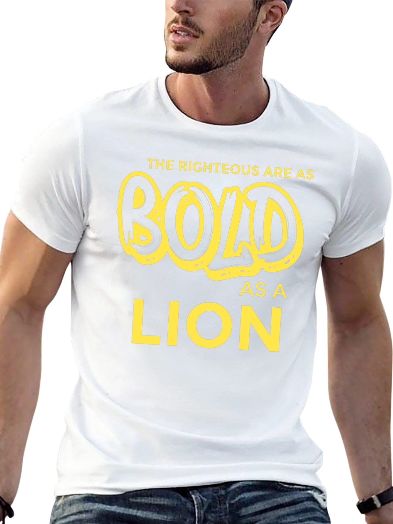Bold as a Lion T-Shirt - Religious Graphic Tee