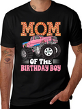 Mom of the Birthday Boy Monster Truck T-shirt