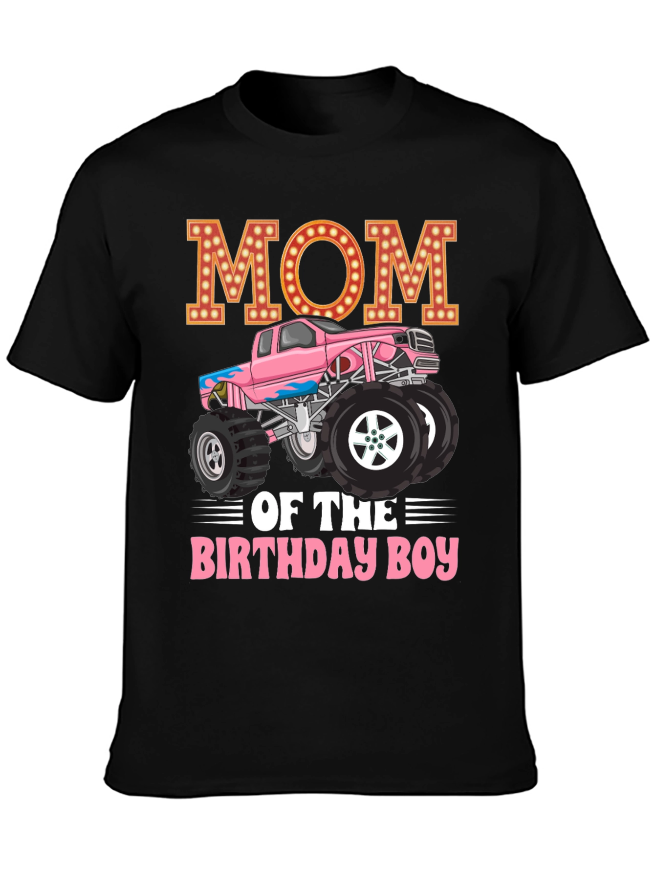 Mom of the Birthday Boy Monster Truck T-shirt