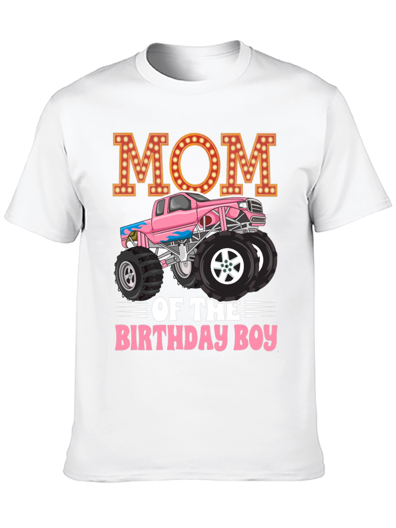 Mom of the Birthday Boy Monster Truck T-shirt