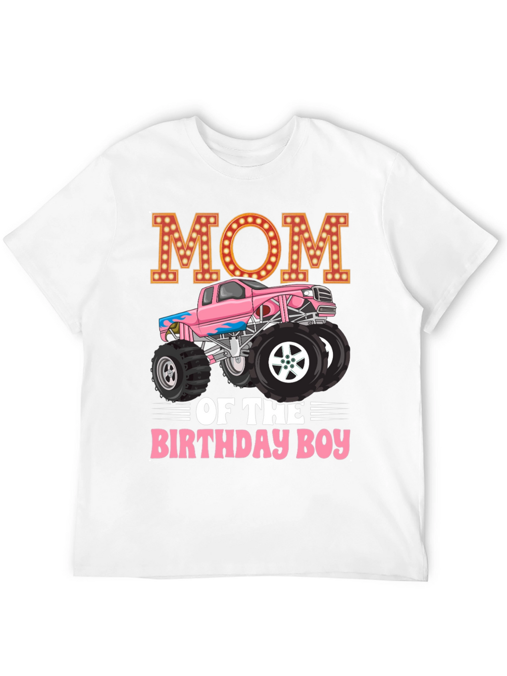 Mom of the Birthday Boy Monster Truck T-shirt