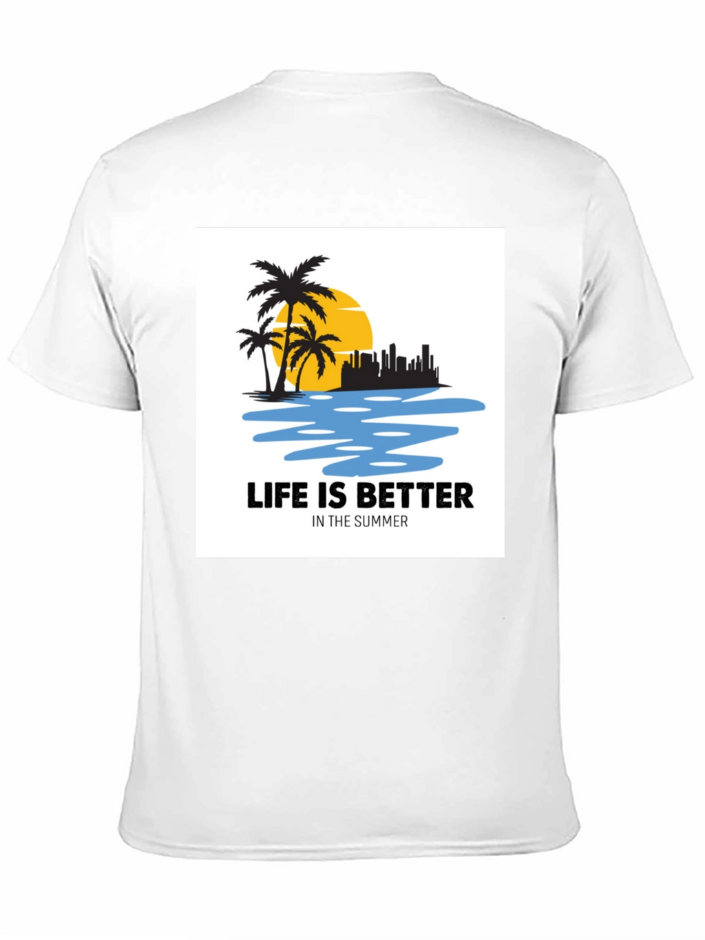 Life is Better in Summer Black T-Shirt