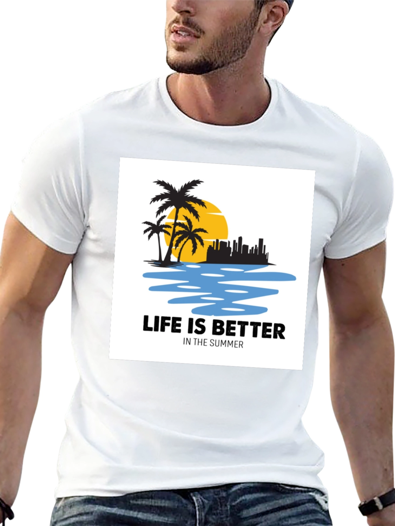 Life is Better in Summer Black T-Shirt