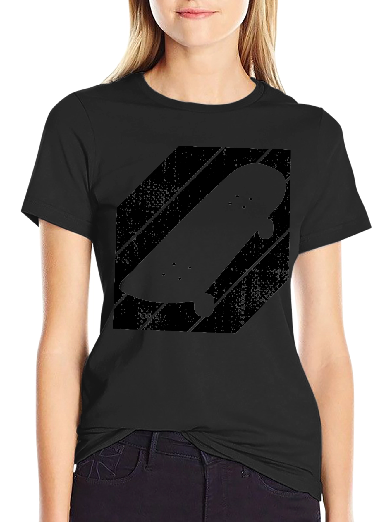 Skateboard Graphic Tee - Cool Black T-Shirt for Skaters