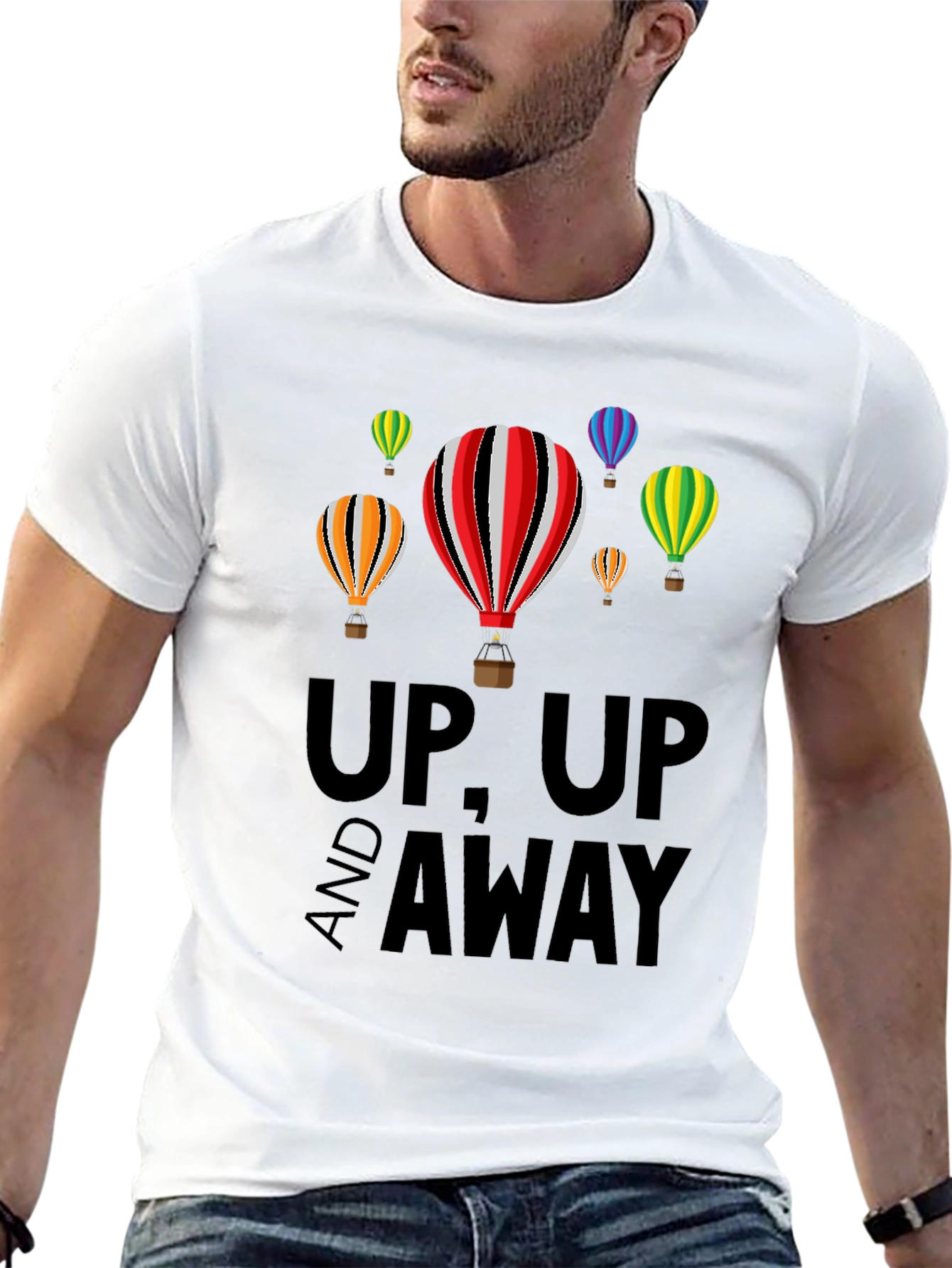 Up Up and Away Balloon Graphic Tee