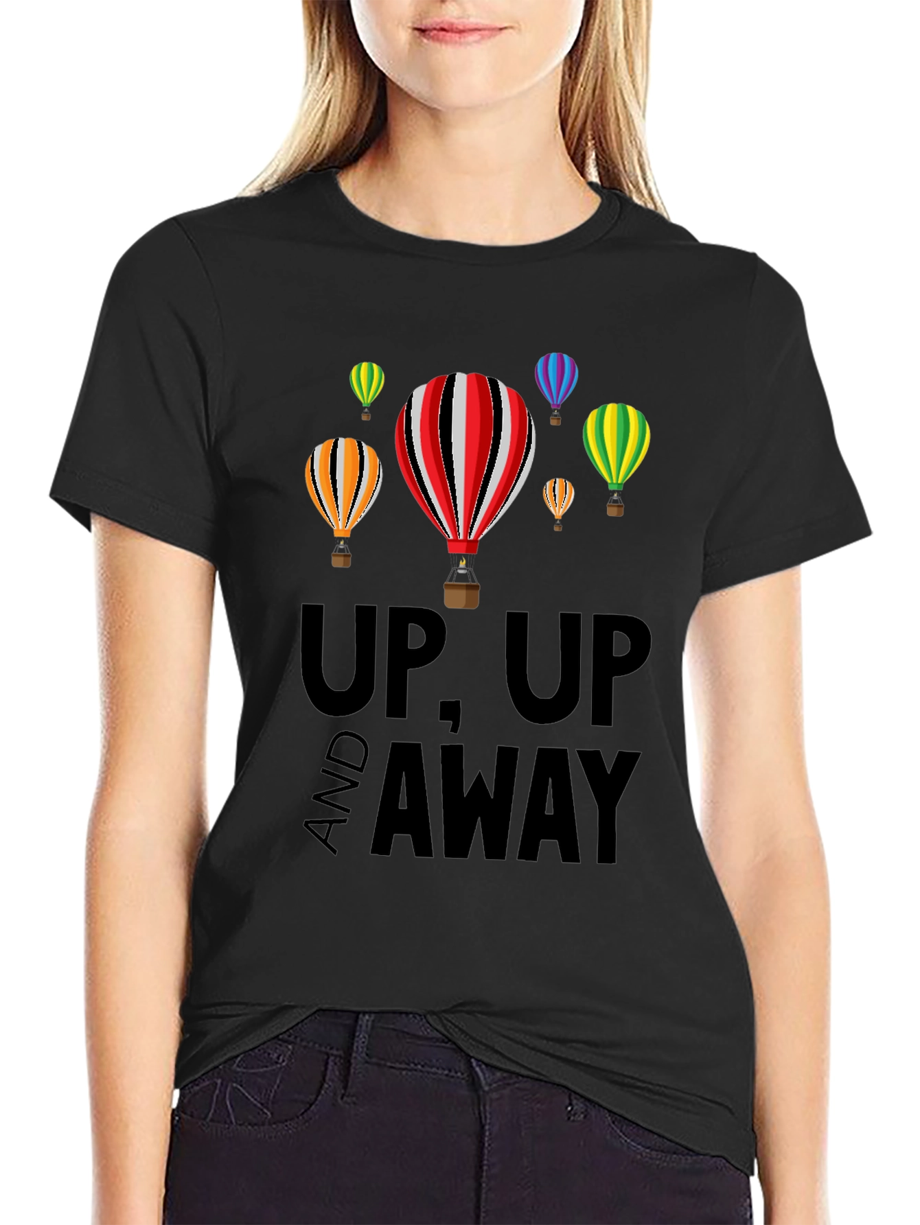 Up Up and Away Balloon Graphic Tee