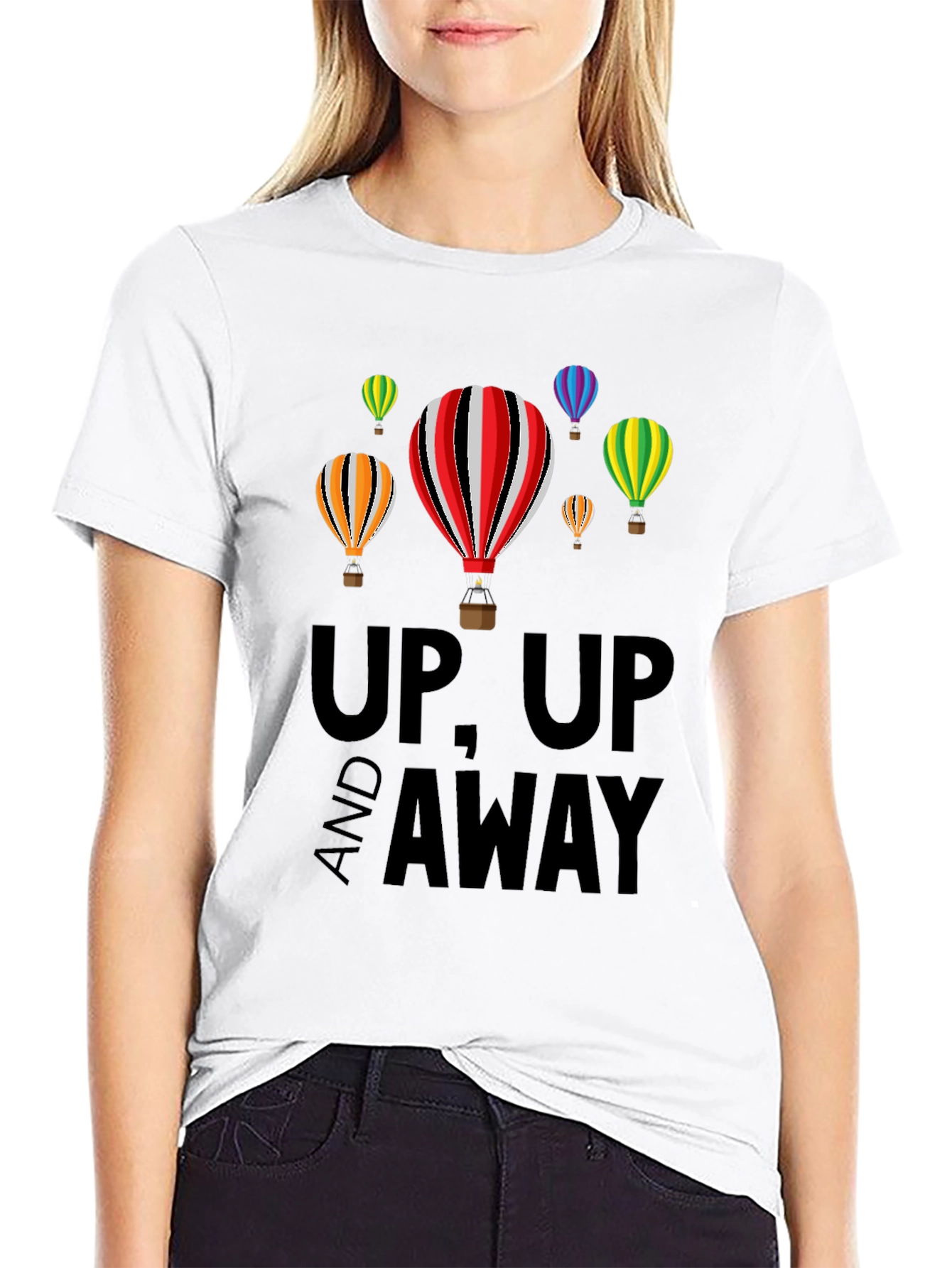 Up Up and Away Balloon Graphic Tee