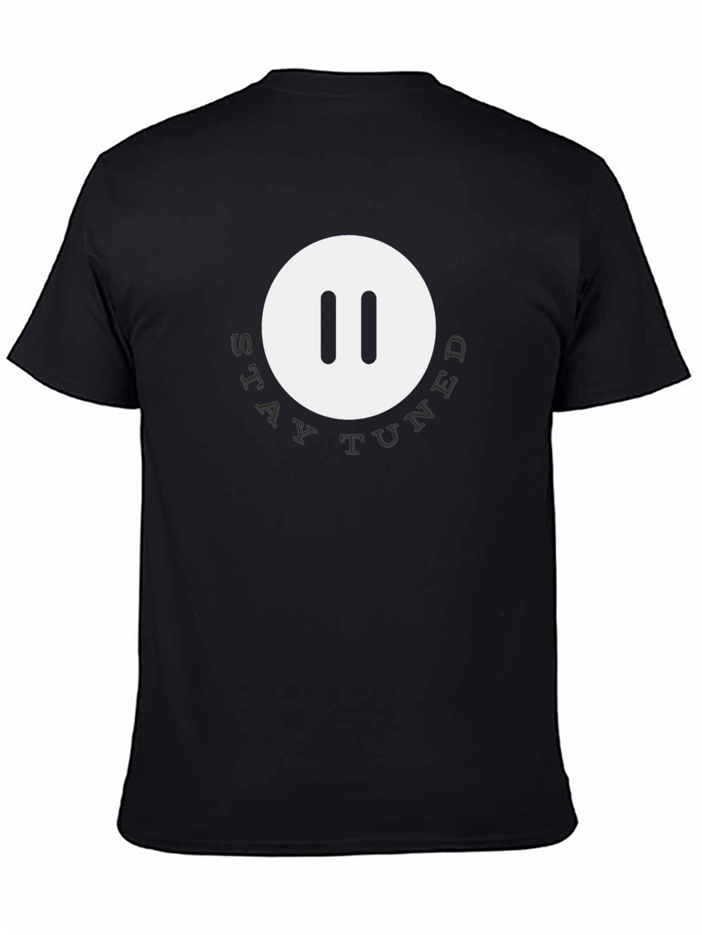 Stay Tuned Pause Button T-Shirt - Modern Graphic Tee