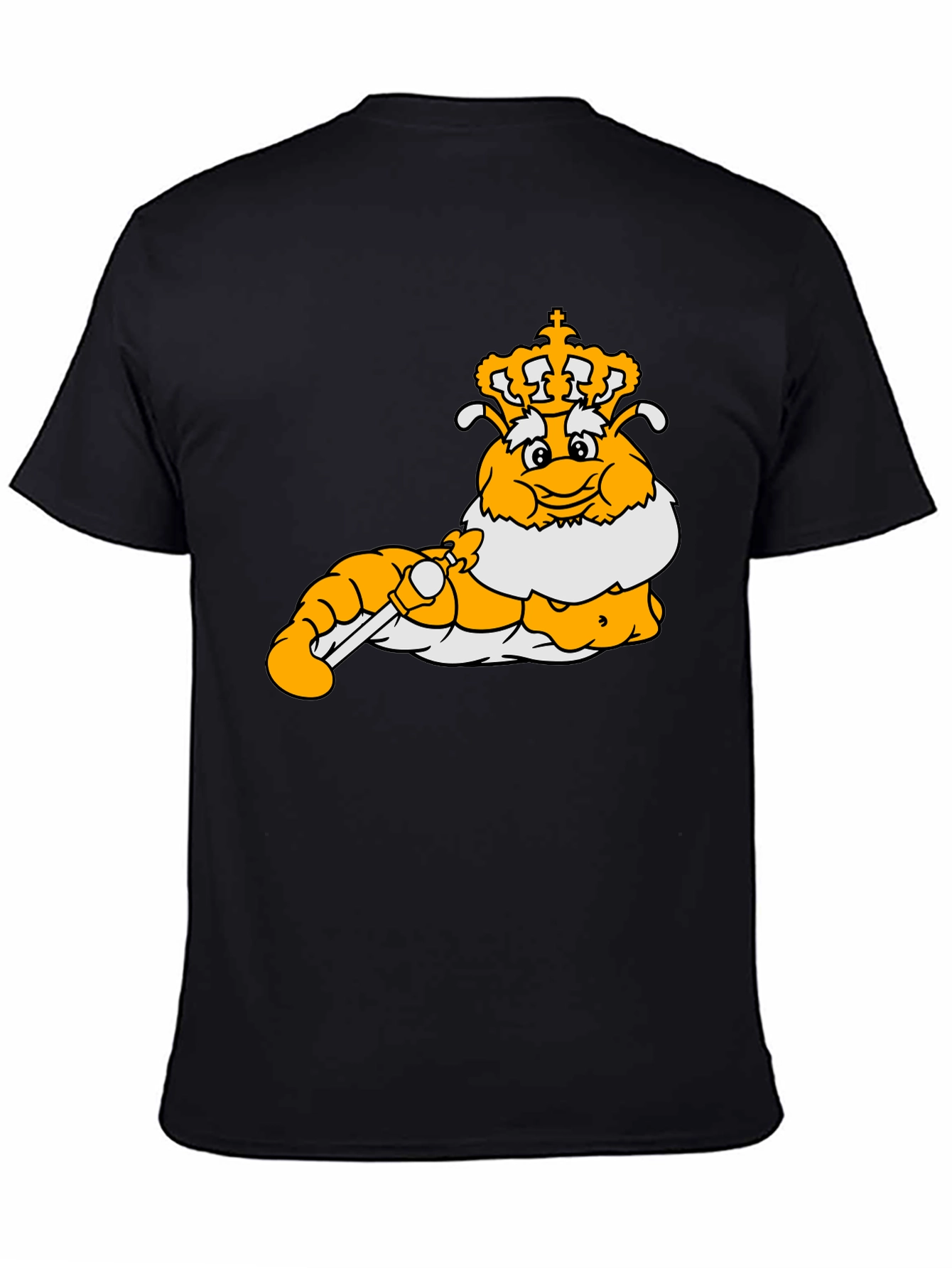 Cartoon Caterpillar King Graphic T-Shirt
