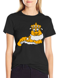 Cartoon Caterpillar King Graphic T-Shirt