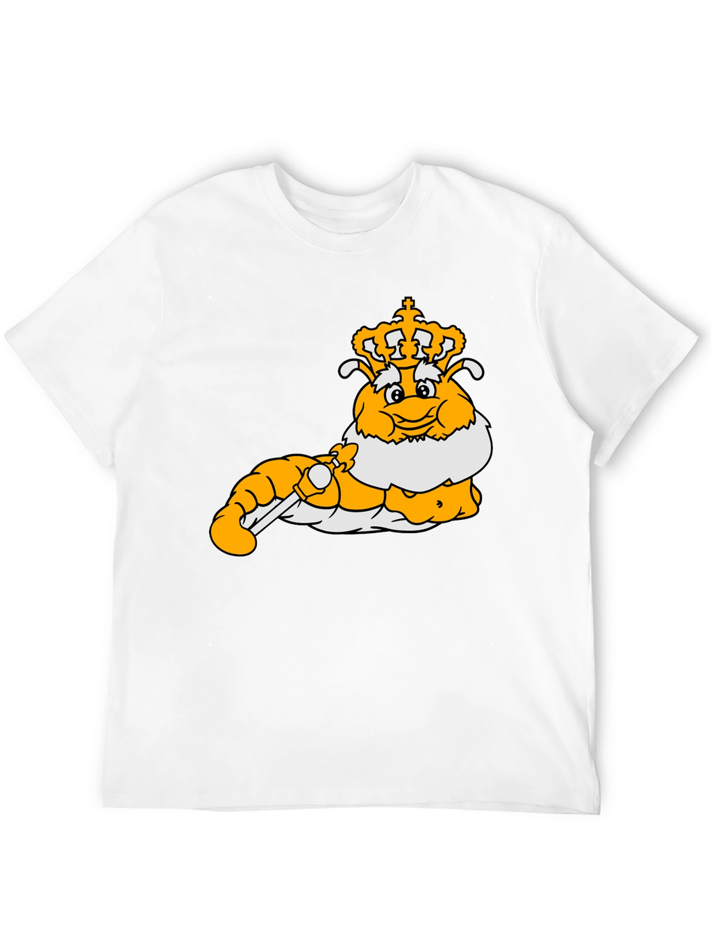 Cartoon Caterpillar King Graphic T-Shirt