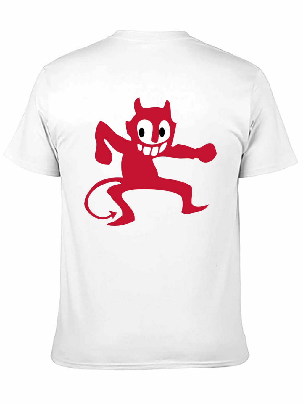 Red Devil Graphic Print Black T-Shirt