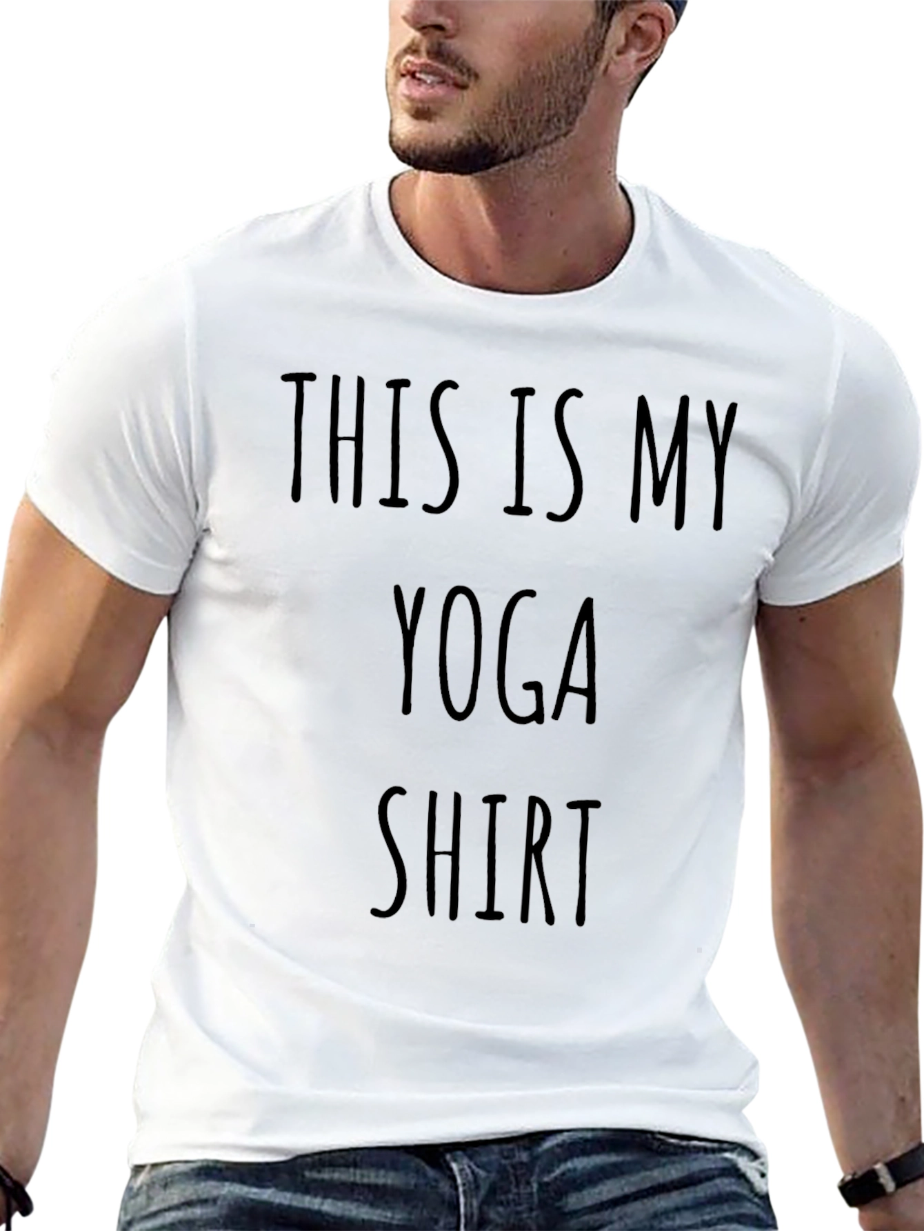 This Is My Yoga Shirt -  Black Cotton Tee