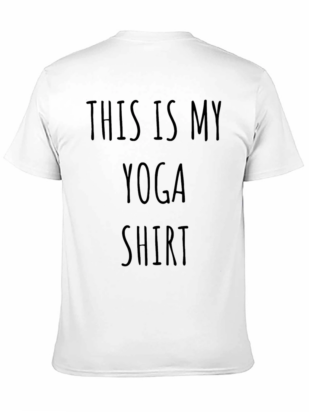 This Is My Yoga Shirt -  Black Cotton Tee