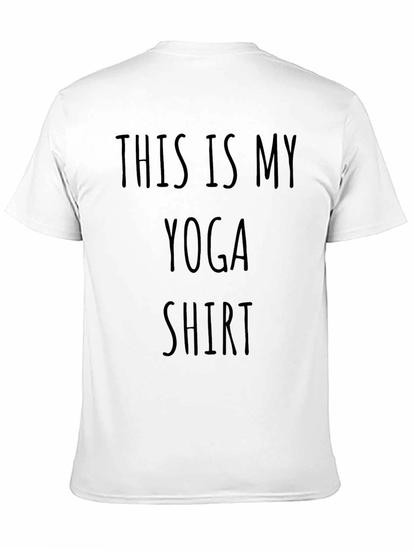 This Is My Yoga Shirt -  Black Cotton Tee