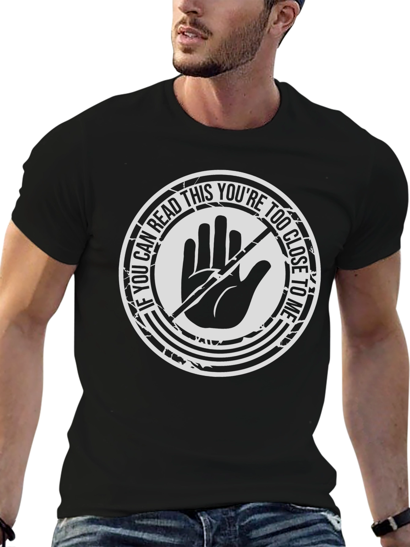 Stay Back Graphic Tee - Funny Social Distance Shirt