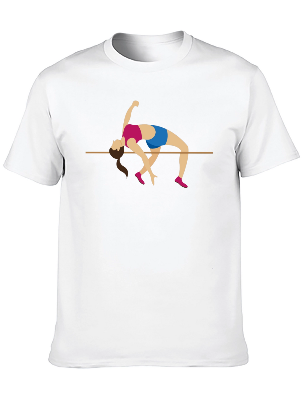 High Jump Graphic Tee - Black Cotton T-Shirt