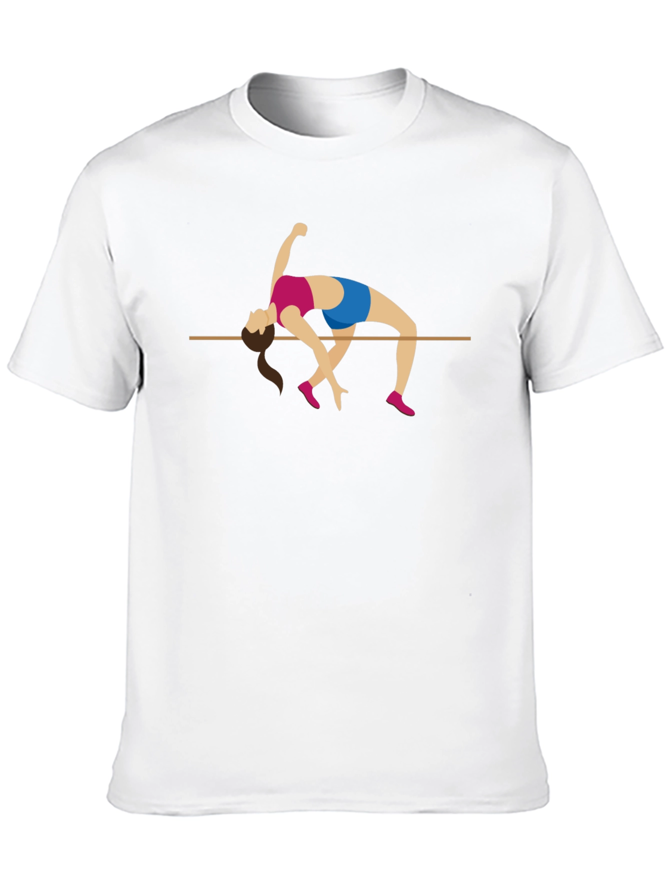 High Jump Graphic Tee - Black Cotton T-Shirt