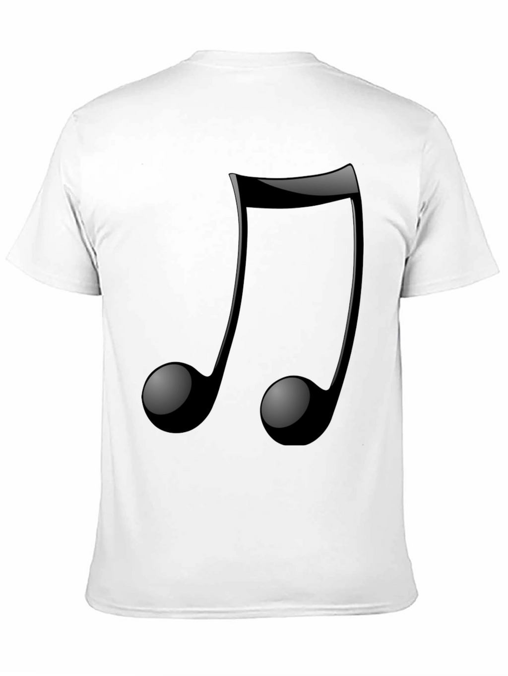 Musical Note Graphic Tee - Trendy Black T-Shirt