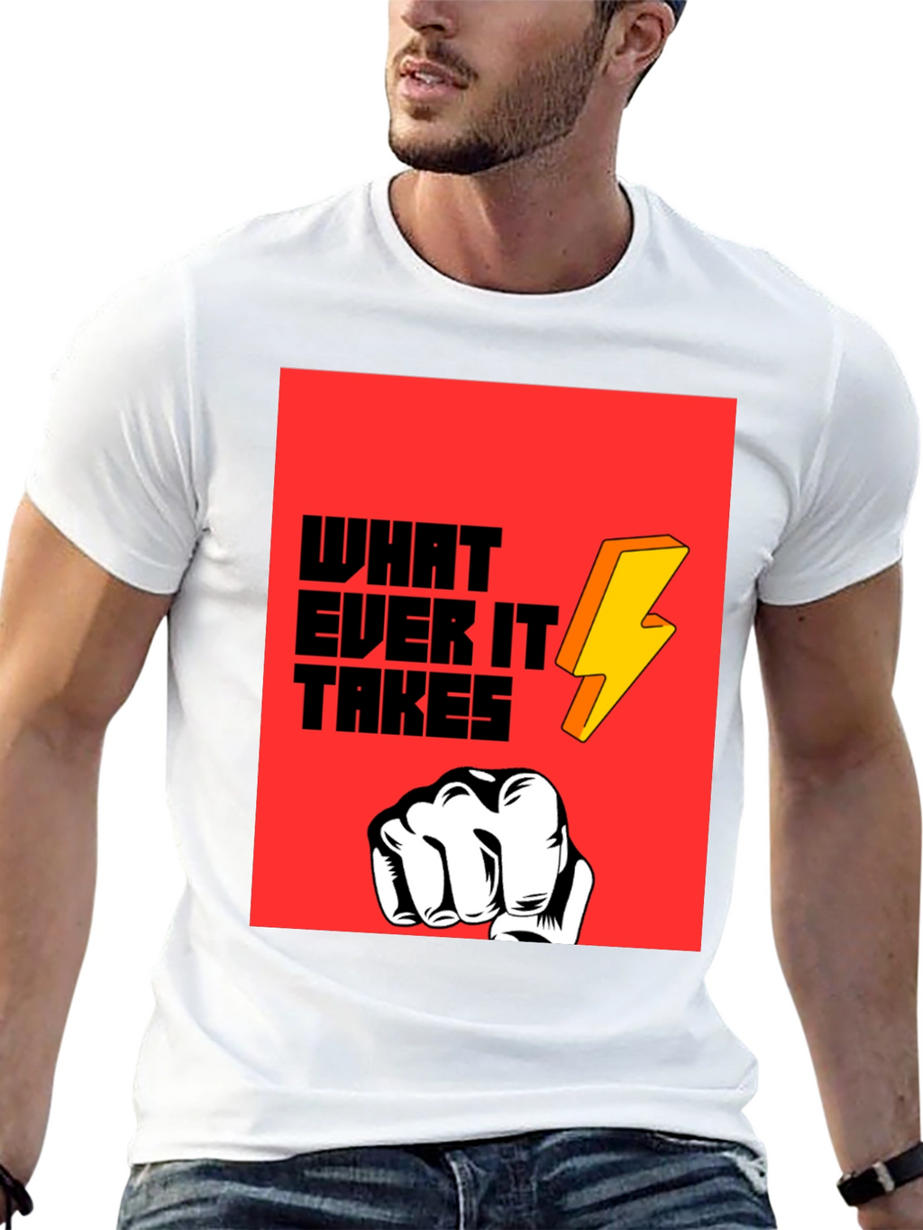 Whatever It Takes Graphic Tee - Bold Statement T-Shirt