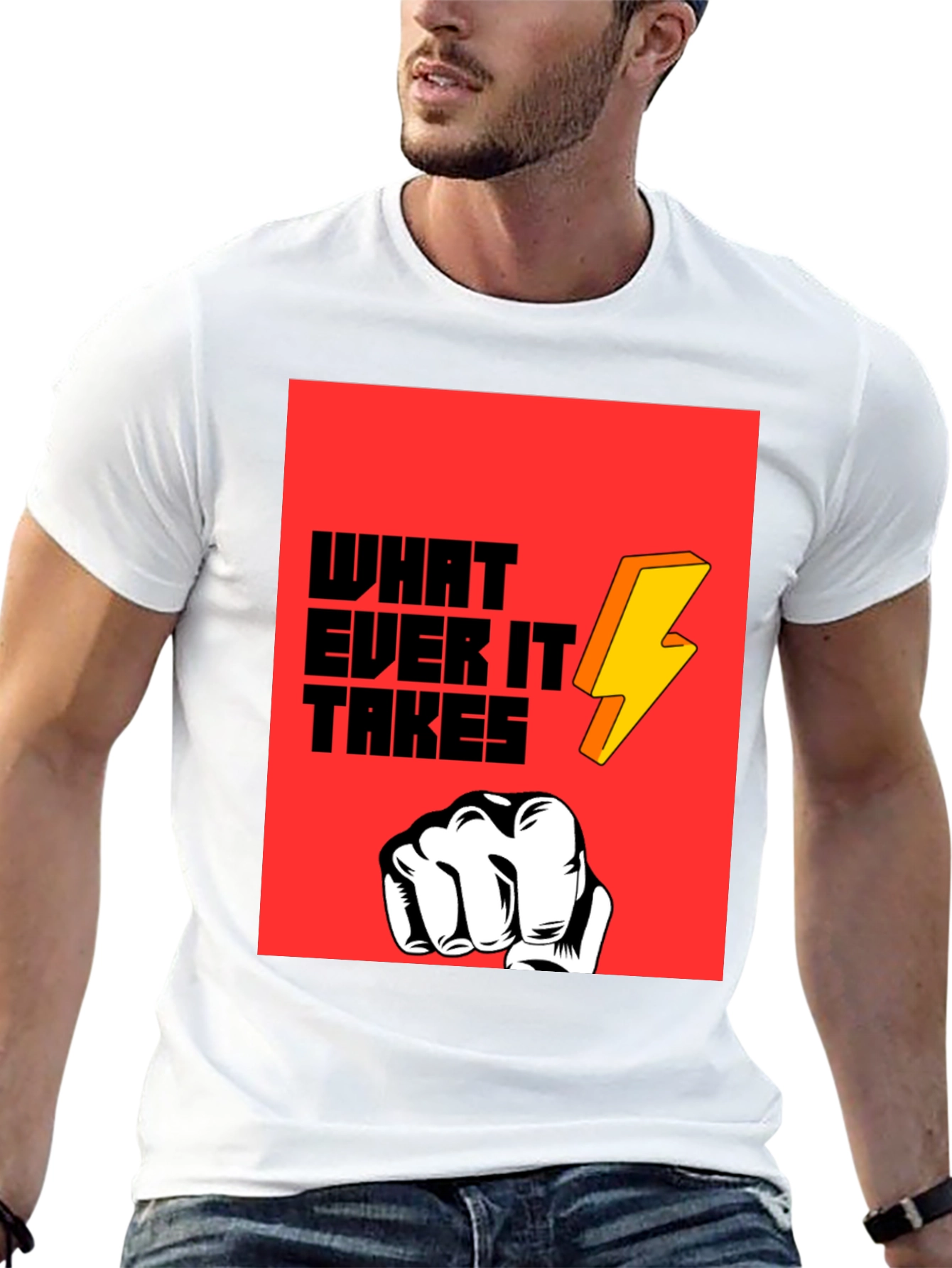 Whatever It Takes Graphic Tee - Bold Statement T-Shirt