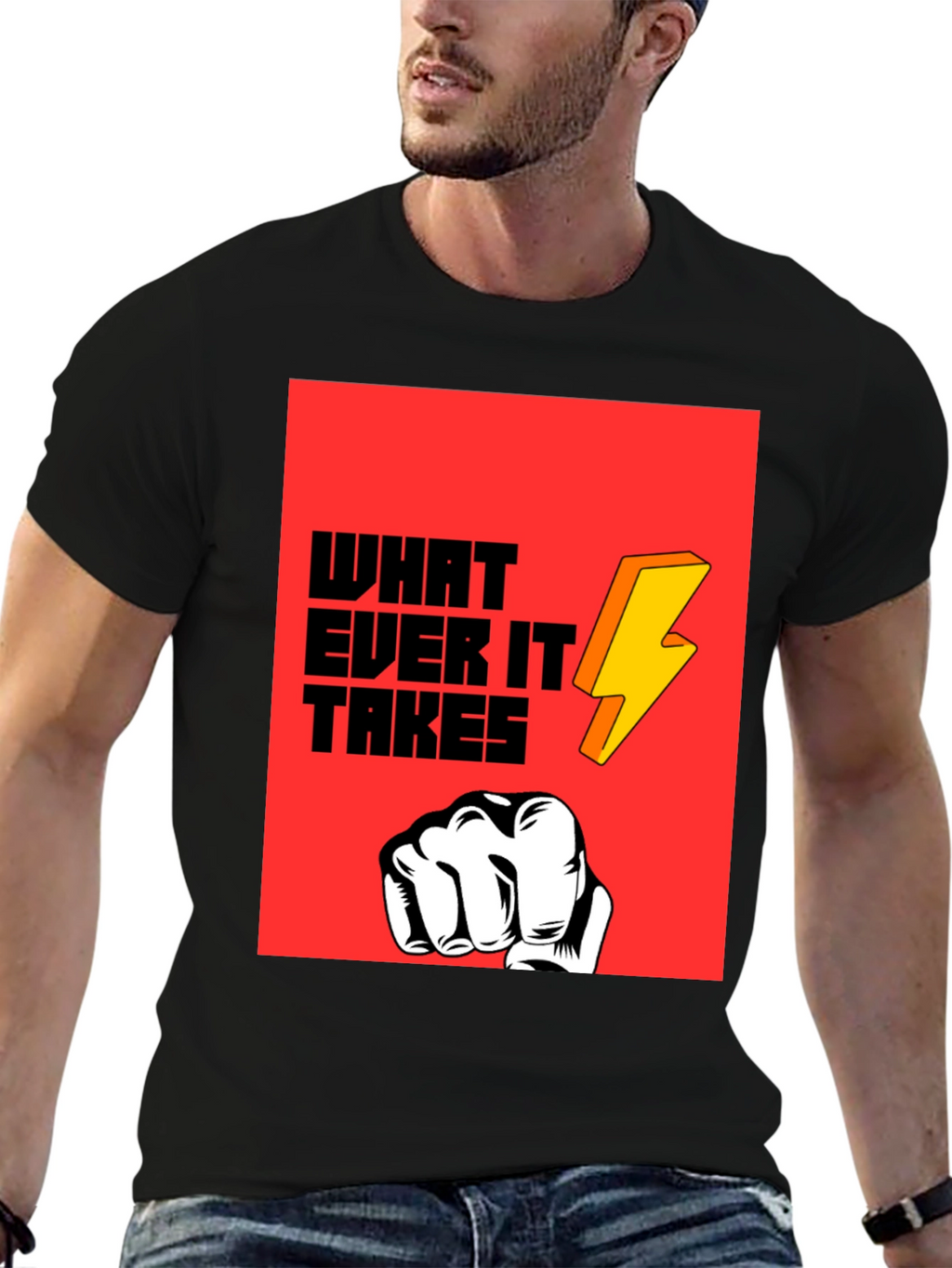 Whatever It Takes Graphic Tee - Bold Statement T-Shirt