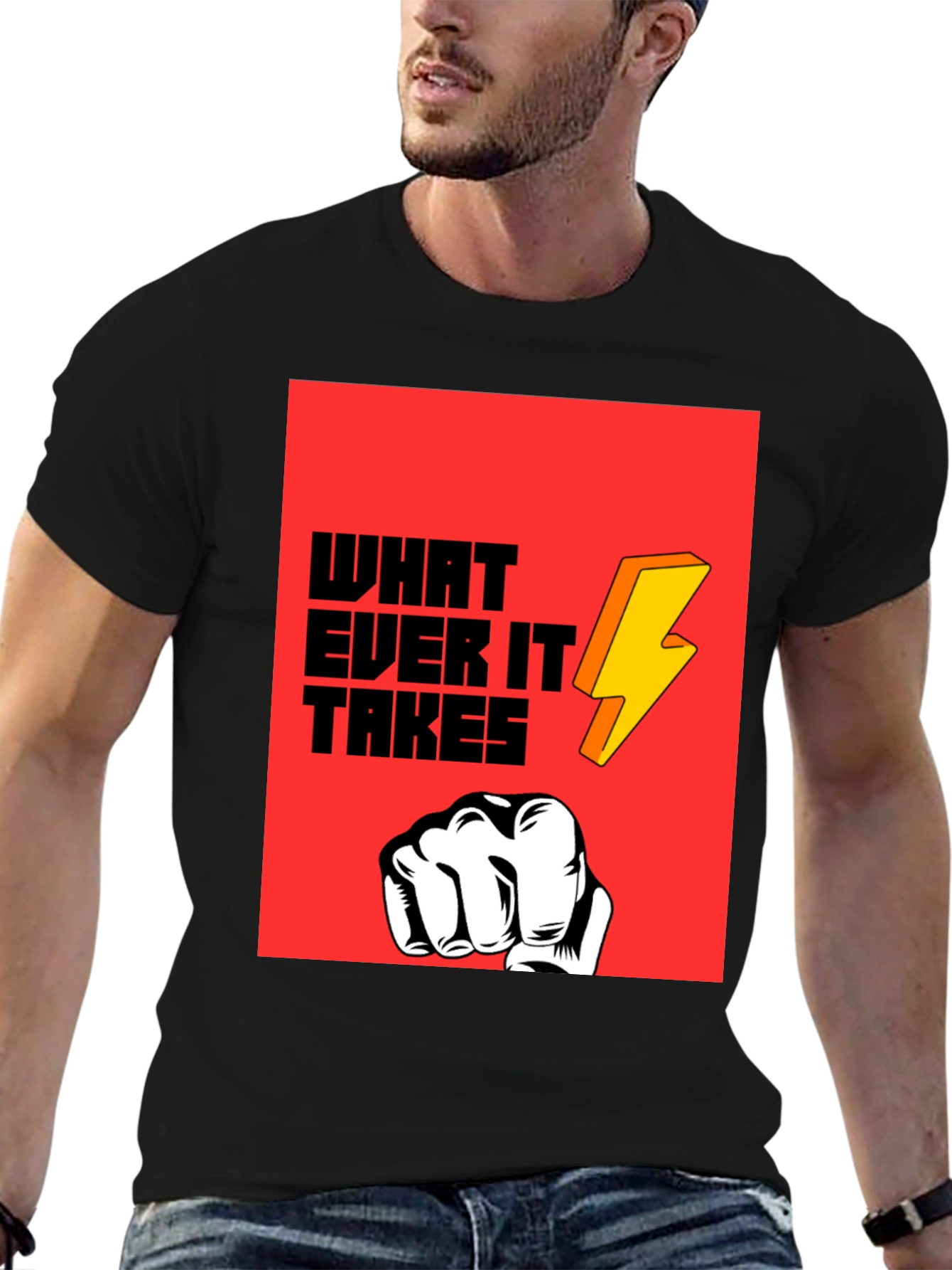 Whatever It Takes Graphic Tee - Bold Statement T-Shirt
