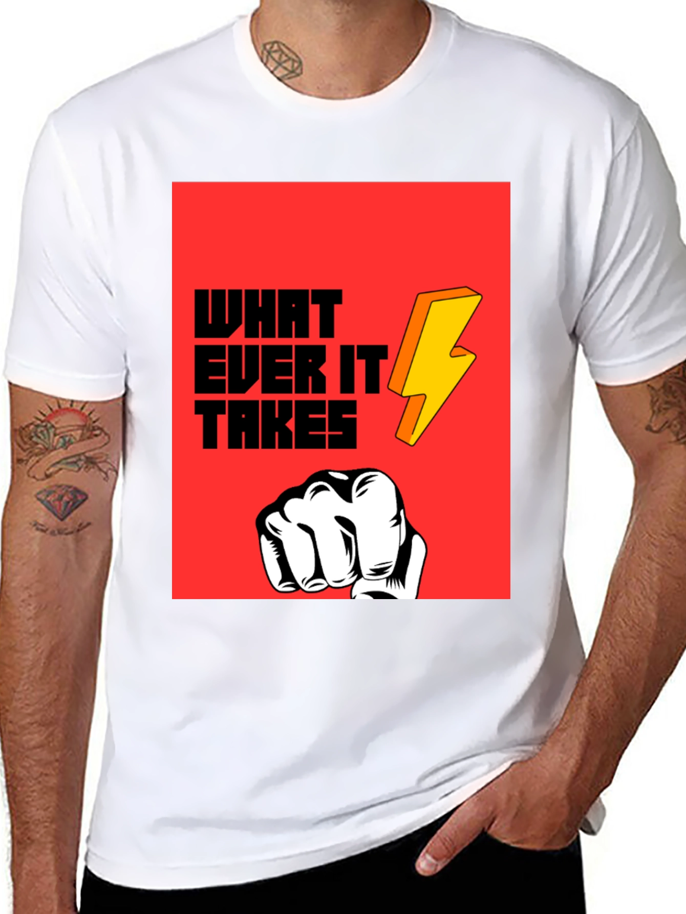 Whatever It Takes Graphic Tee - Bold Statement T-Shirt