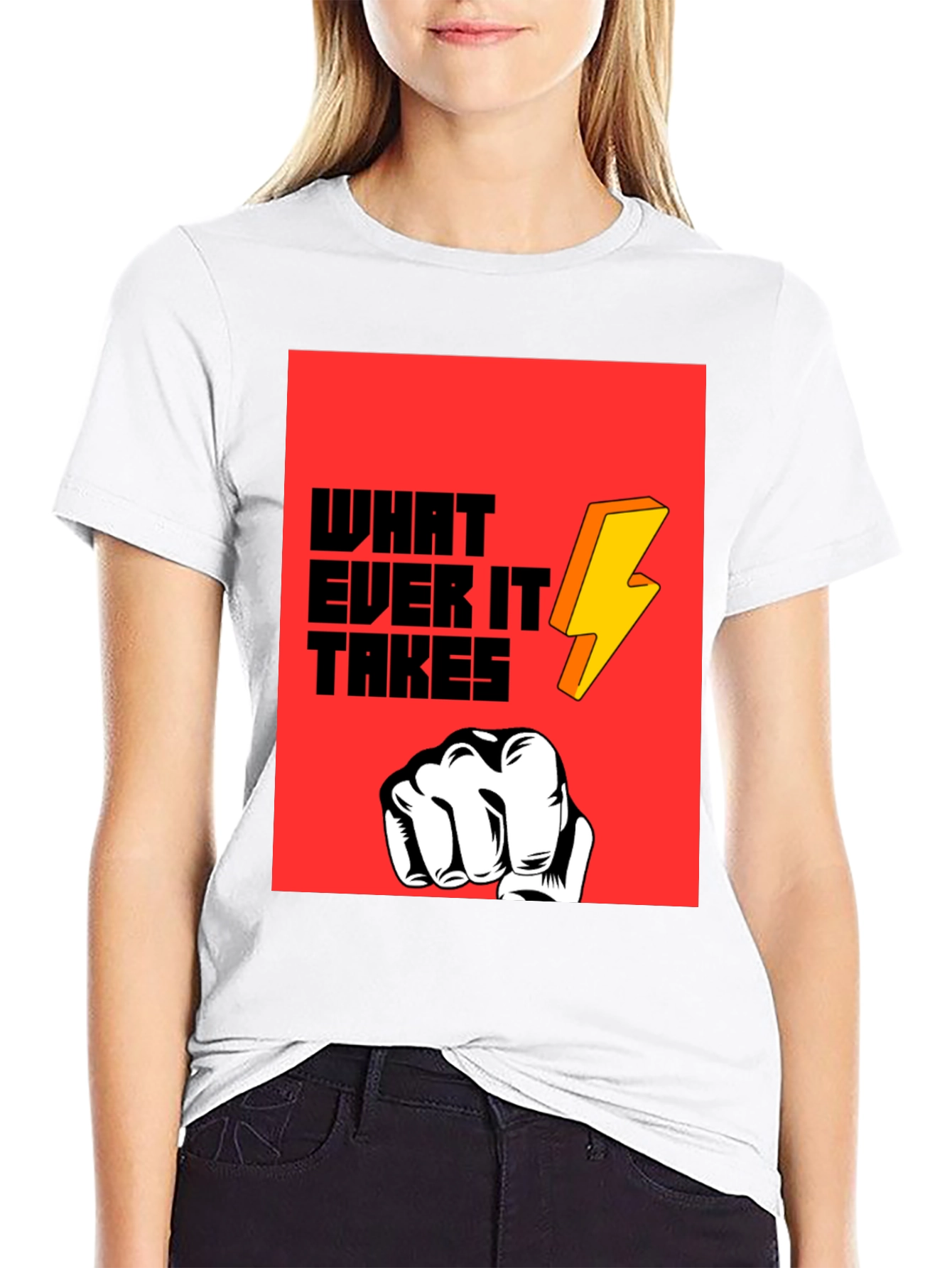 Whatever It Takes Graphic Tee - Bold Statement T-Shirt