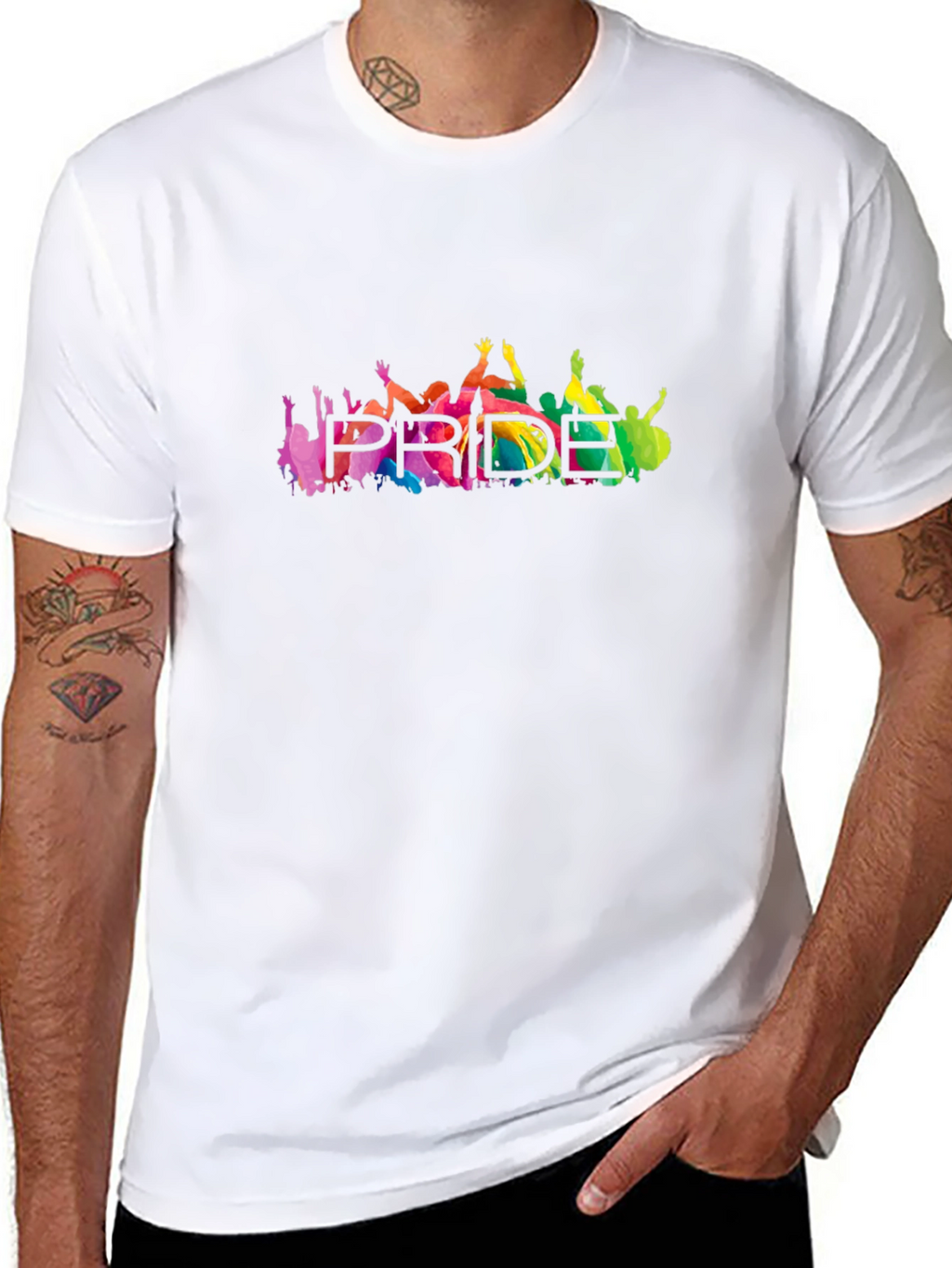 Pride Graphic T-Shirt - Rainbow LGBTQ+ Support Tee