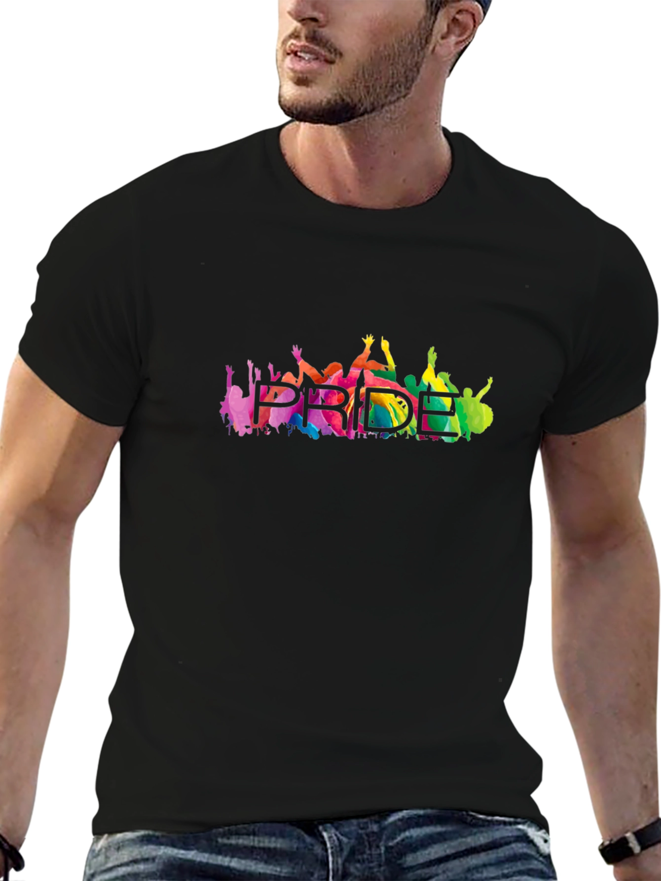 Pride Graphic T-Shirt - Rainbow LGBTQ+ Support Tee