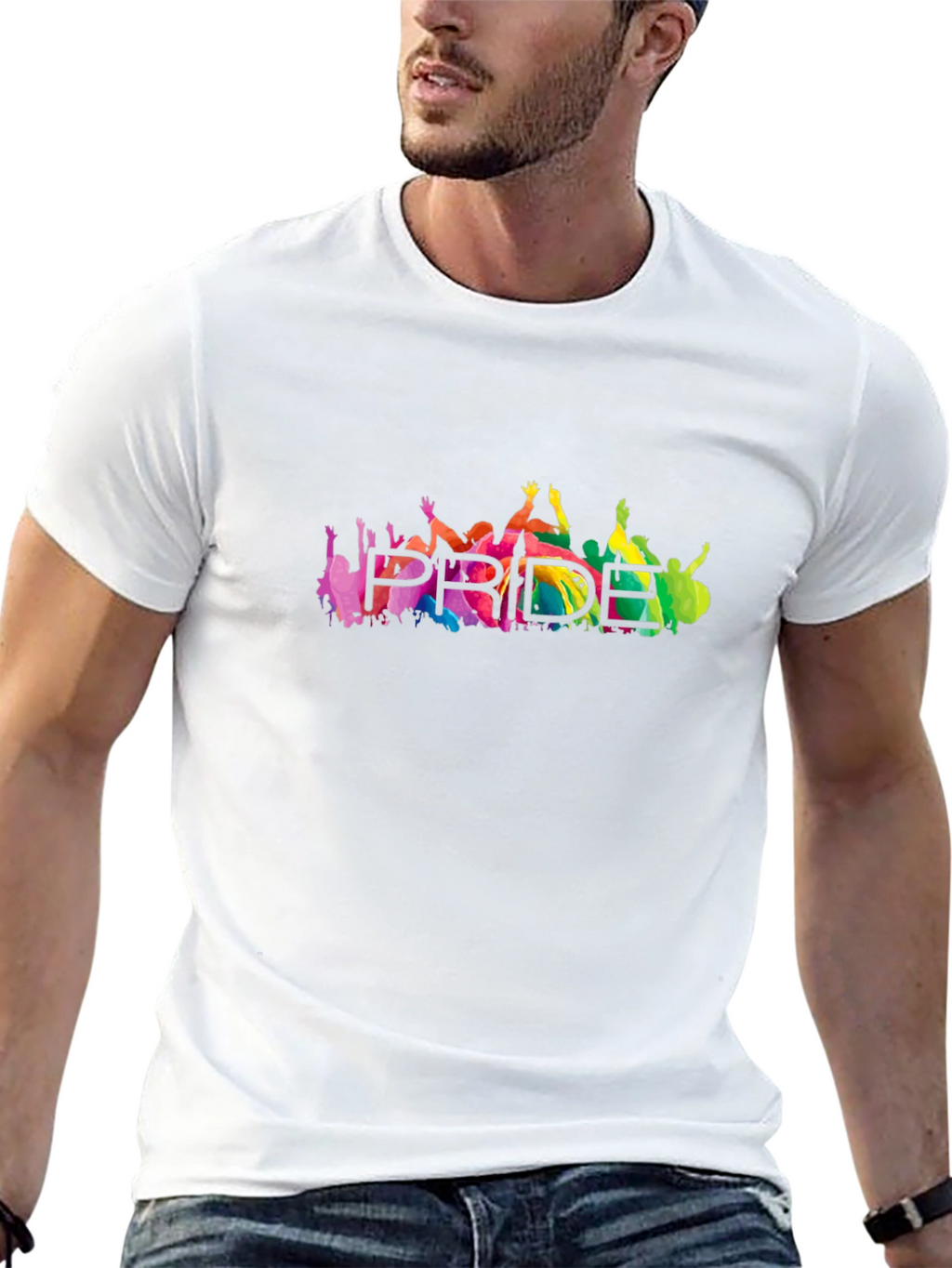 Pride Graphic T-Shirt - Rainbow LGBTQ+ Support Tee
