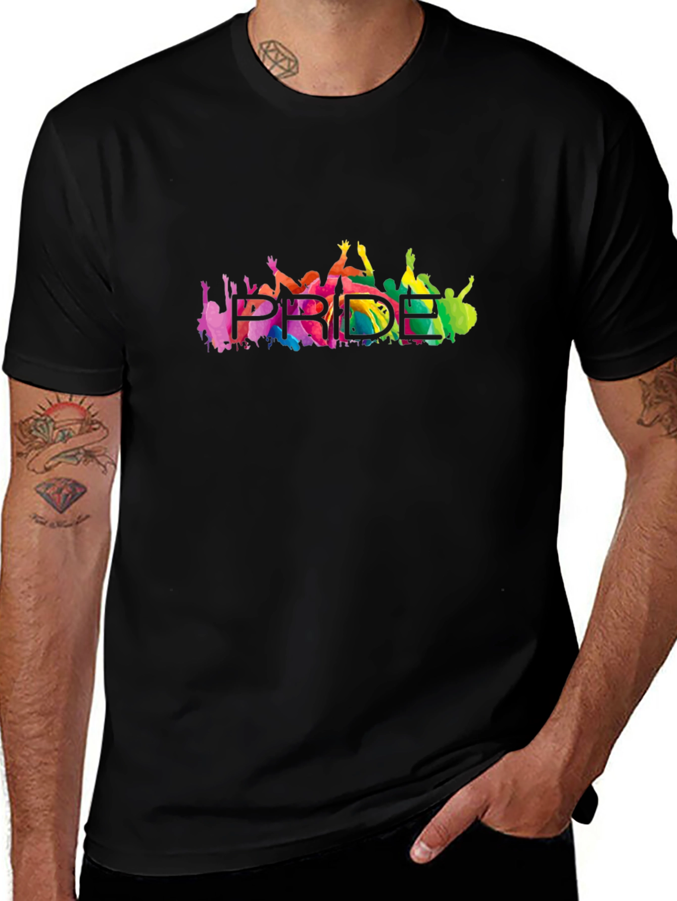 Pride Graphic T-Shirt - Rainbow LGBTQ+ Support Tee