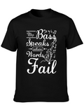 My Bass Speaks T-Shirt - Musicians Humor Tee