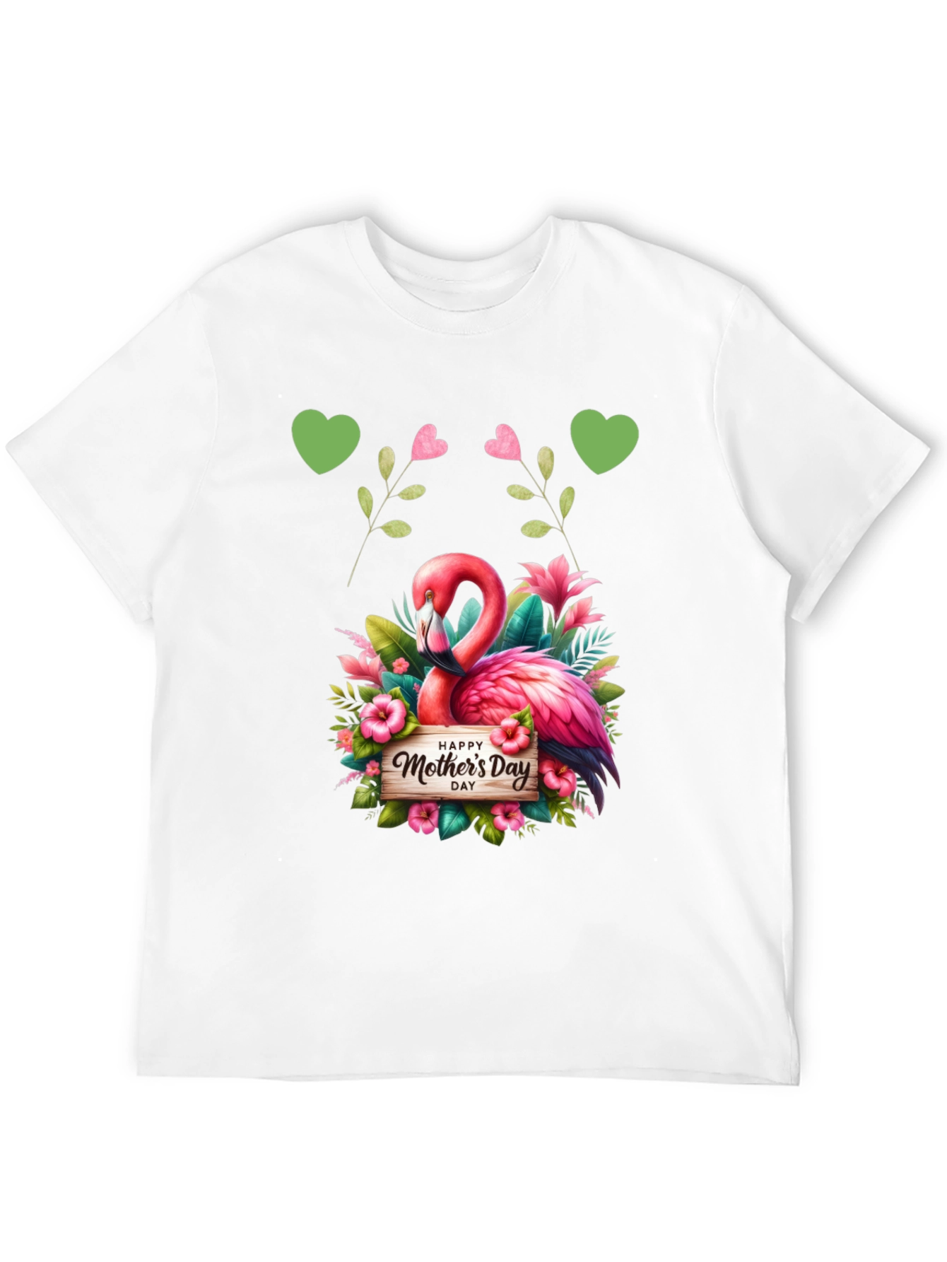 Flamingo Happy Mothers Day Graphic Tee