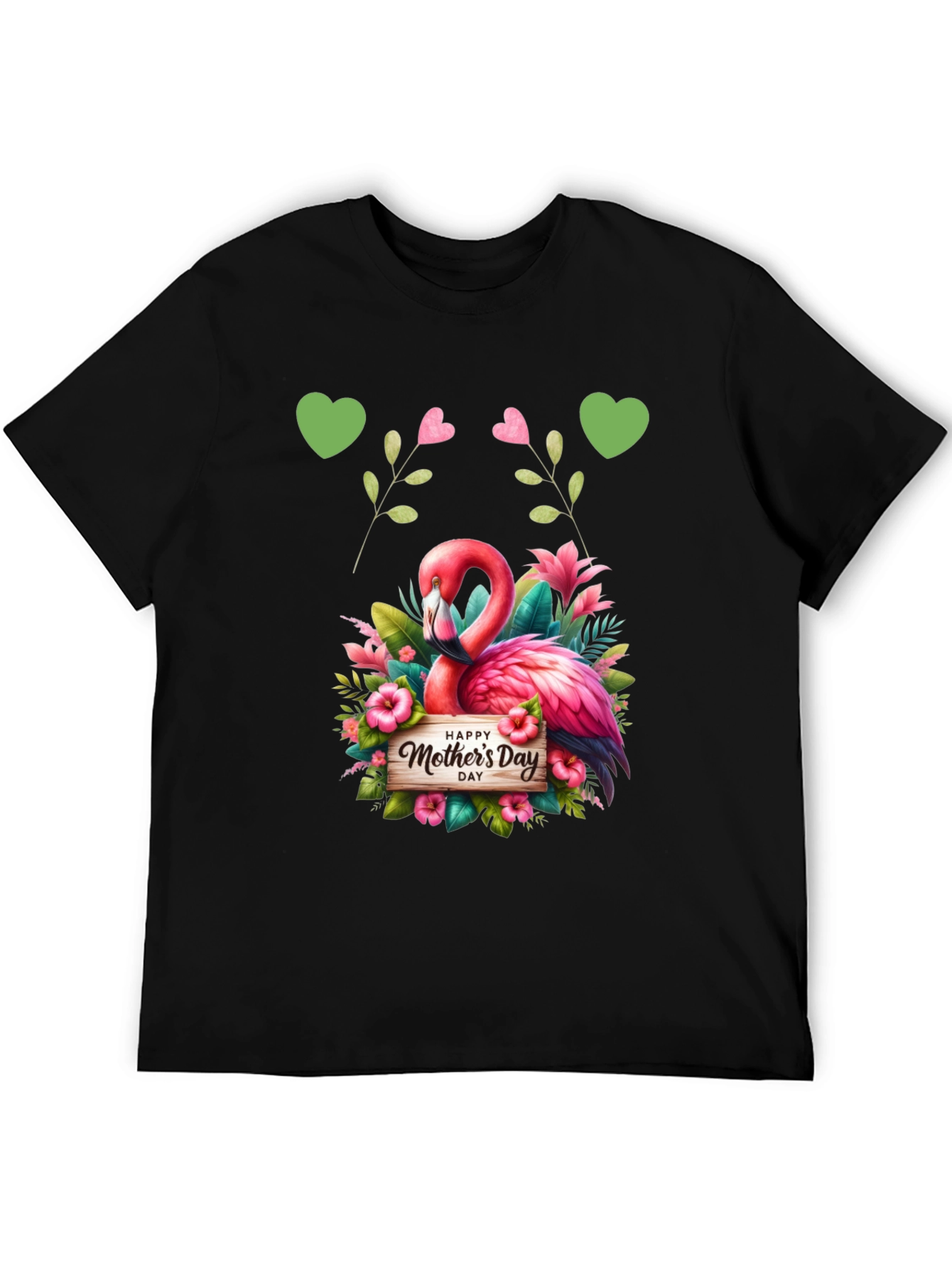 Flamingo Happy Mothers Day Graphic Tee