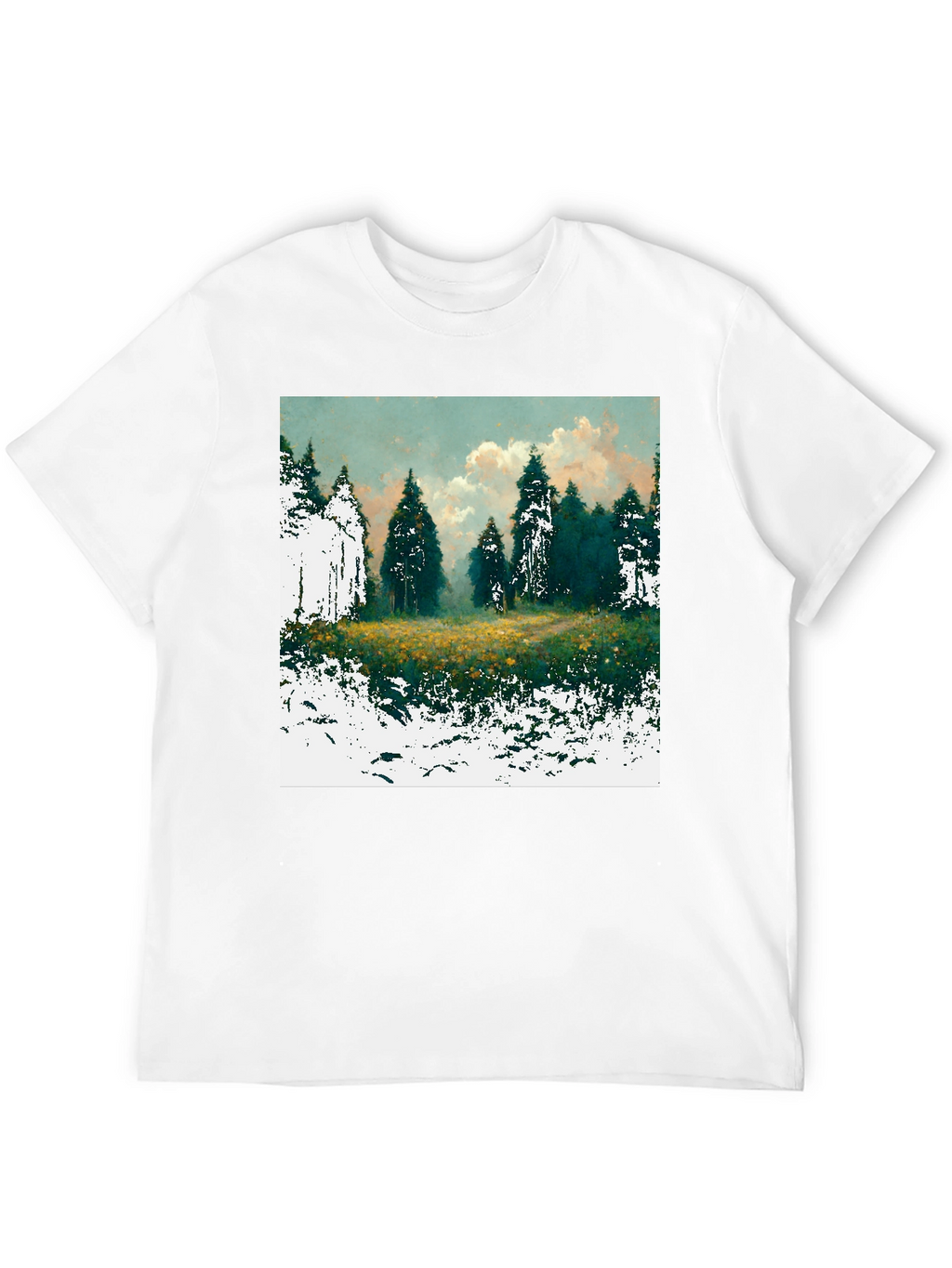 Forest Glade Graphic Tee - Nature Inspired Design
