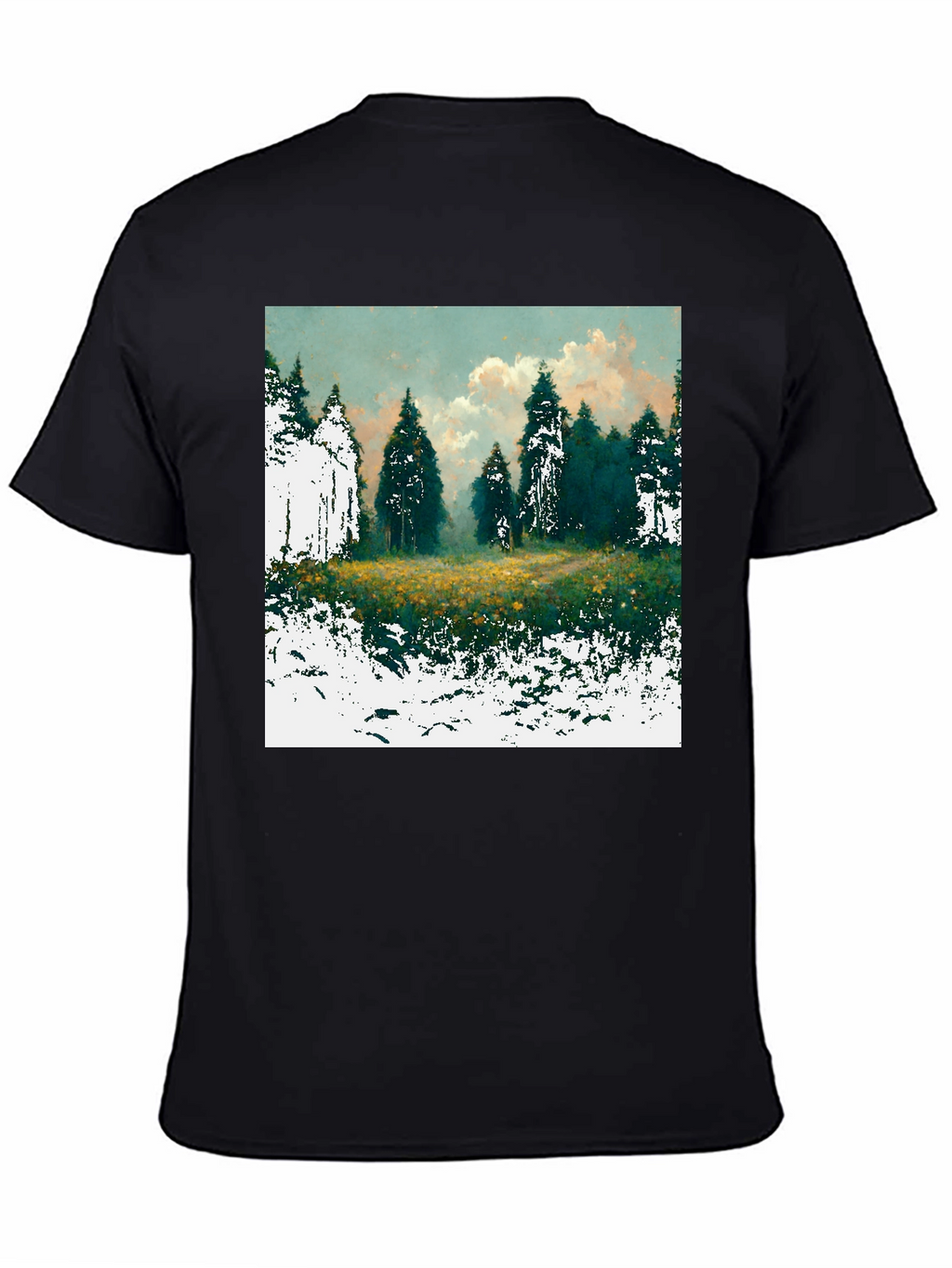 Forest Glade Graphic Tee - Nature Inspired Design