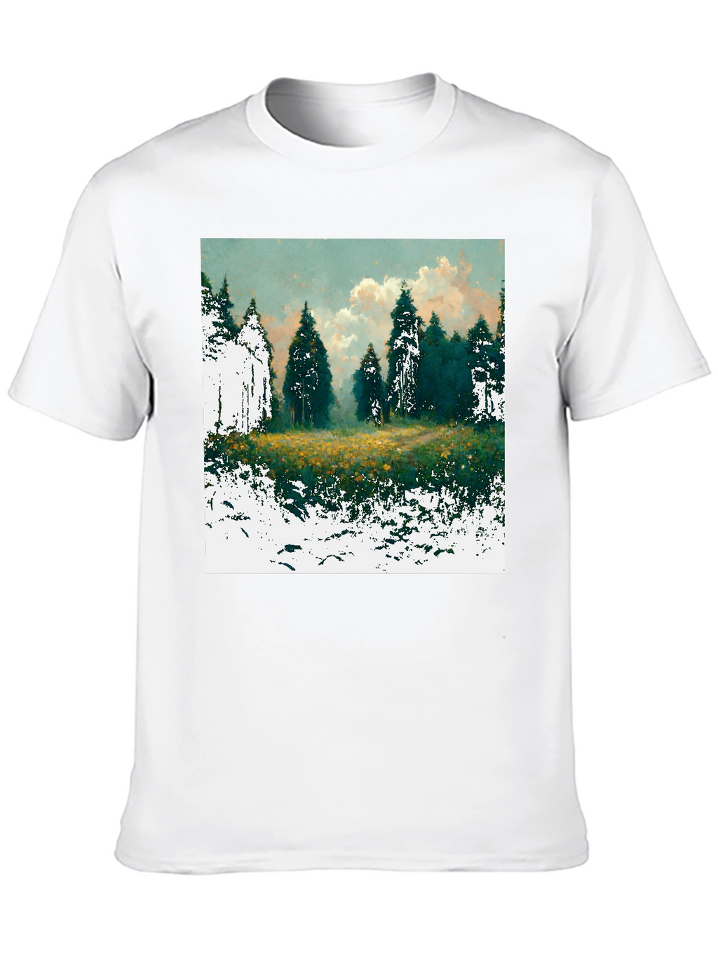Forest Glade Graphic Tee - Nature Inspired Design